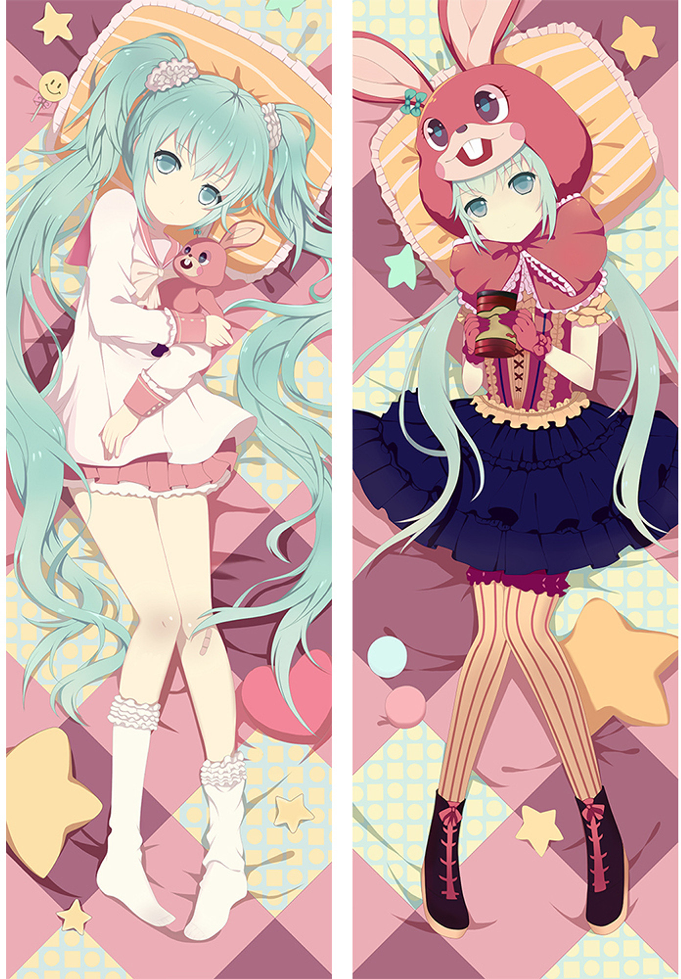 Hatsune Miku from Vocaloid dakimakura cover