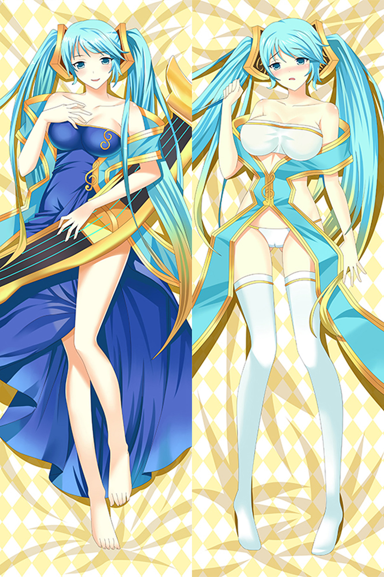 Sona from League of Legends dakimakura cover