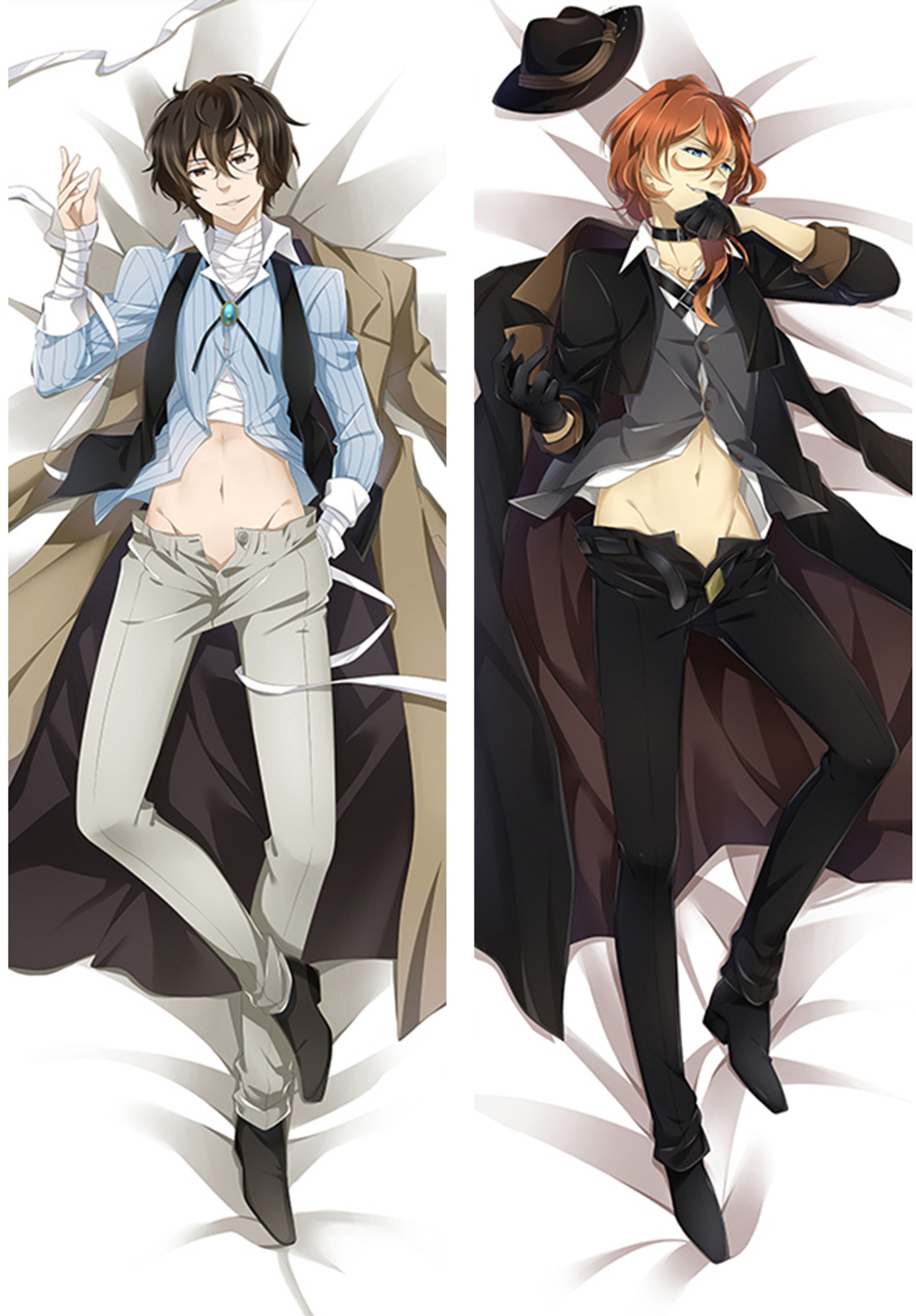 Osamu and Chuuya from Bungo Stray Dogs dakimakura cover