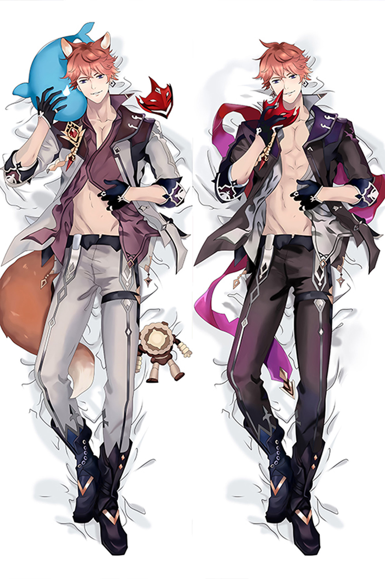 Tartaglia from Genshin Impact dakimakura cover