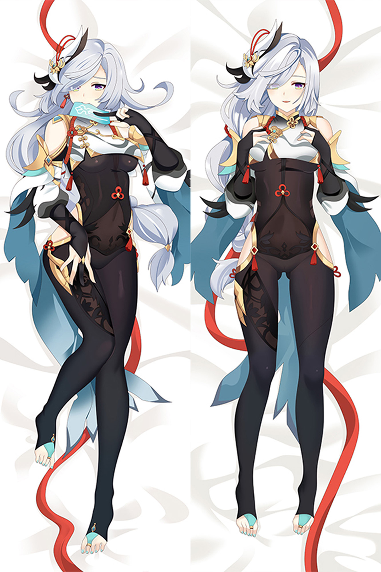 Shenhe from Genshin Impact dakimakura cover