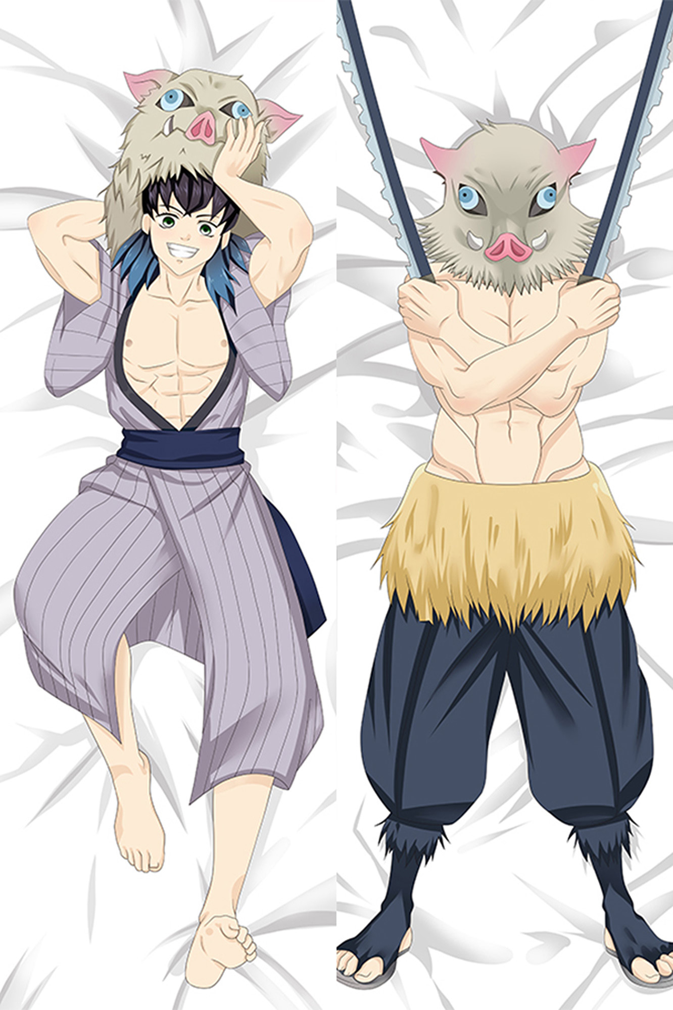 Inosuke Hashibira from Demon Slayer dakimakura cover