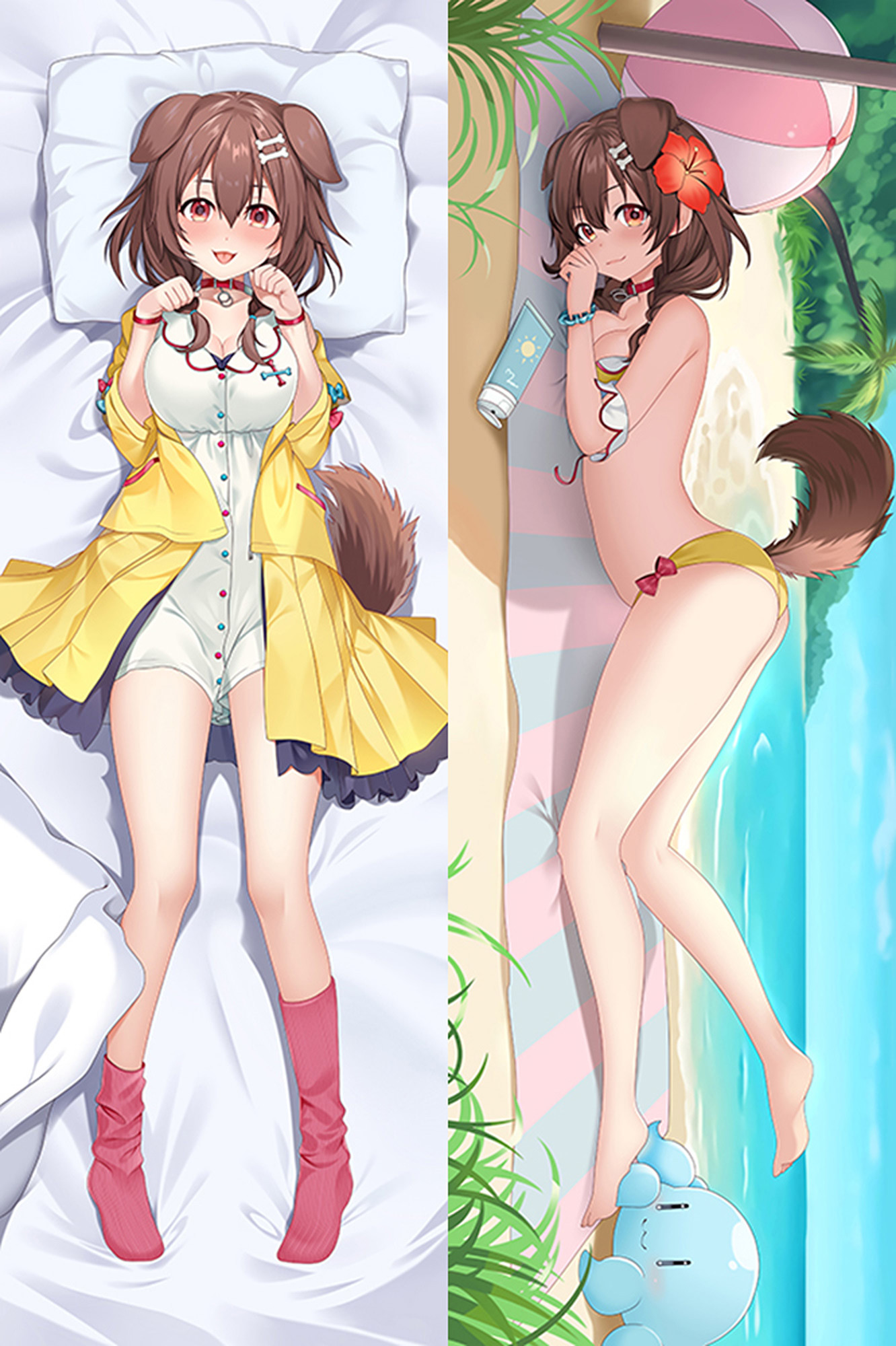 Inugami Korone from Vtuber Hololive dakimakura cover