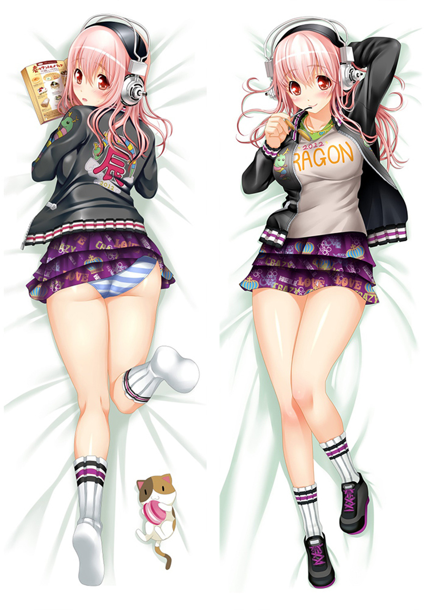 SoniAni from Super Sonico dakimakura cover