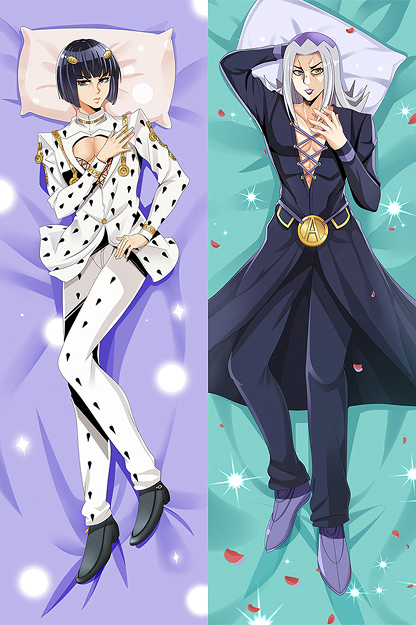 Bruno Bucciarati and Leone Abbacchio from JoJo's Bizarre Adventure dakimakura cover