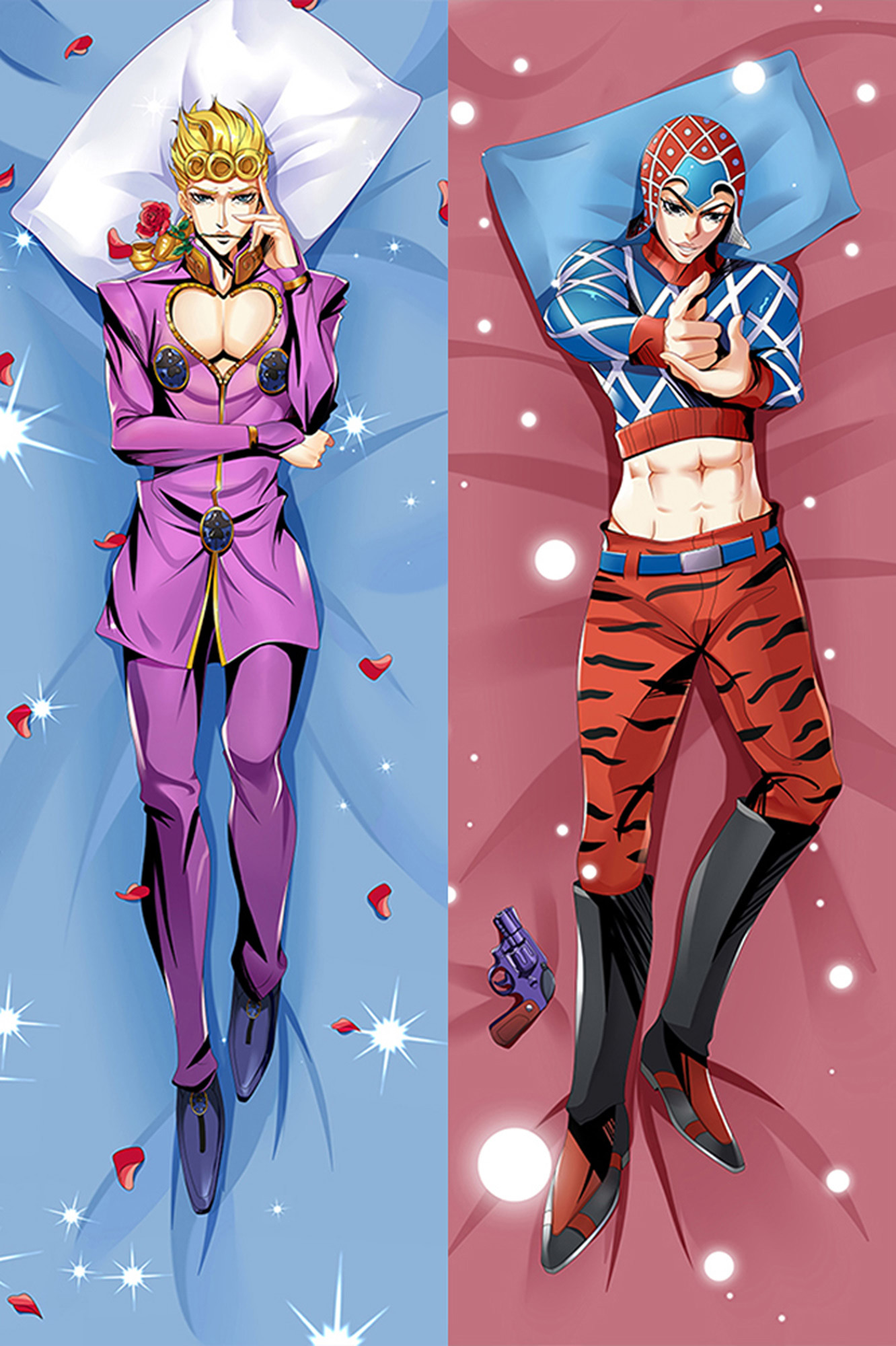 Giorno Giovanna and Guido Mista from JoJo's Bizarre Adventure dakimakura cover