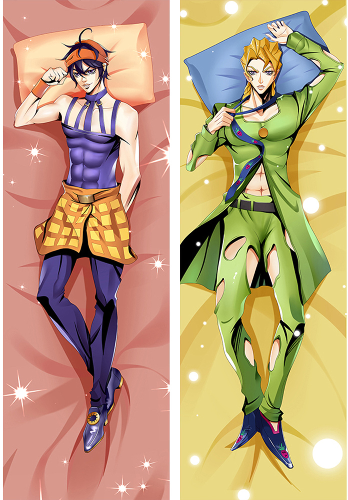 Narancia Ghirga and Giorno Giovanna from JoJo's Bizarre Adventure CD dakimakura cover