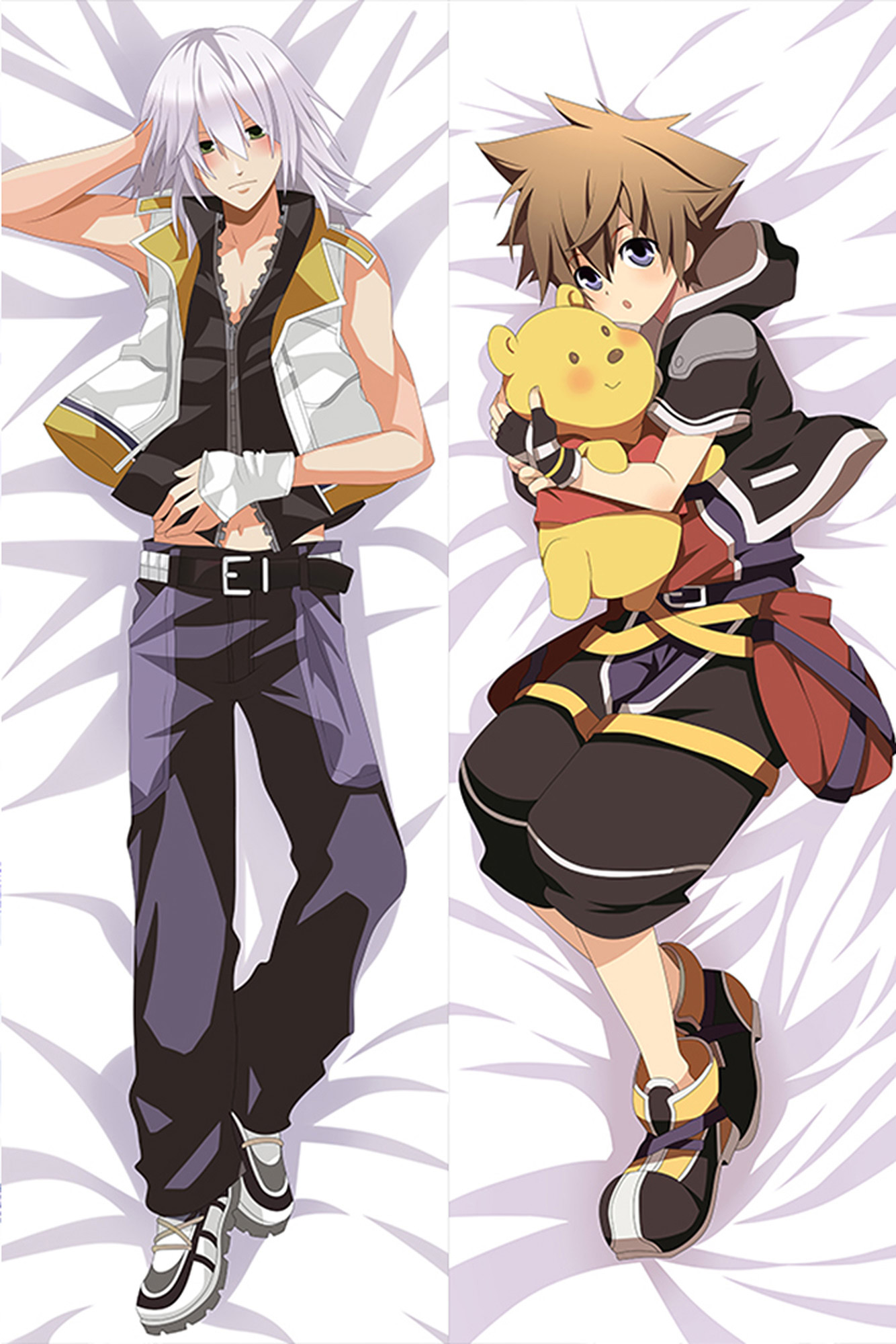 Riku and Sora from Kingdom Hearts dakimakura cover
