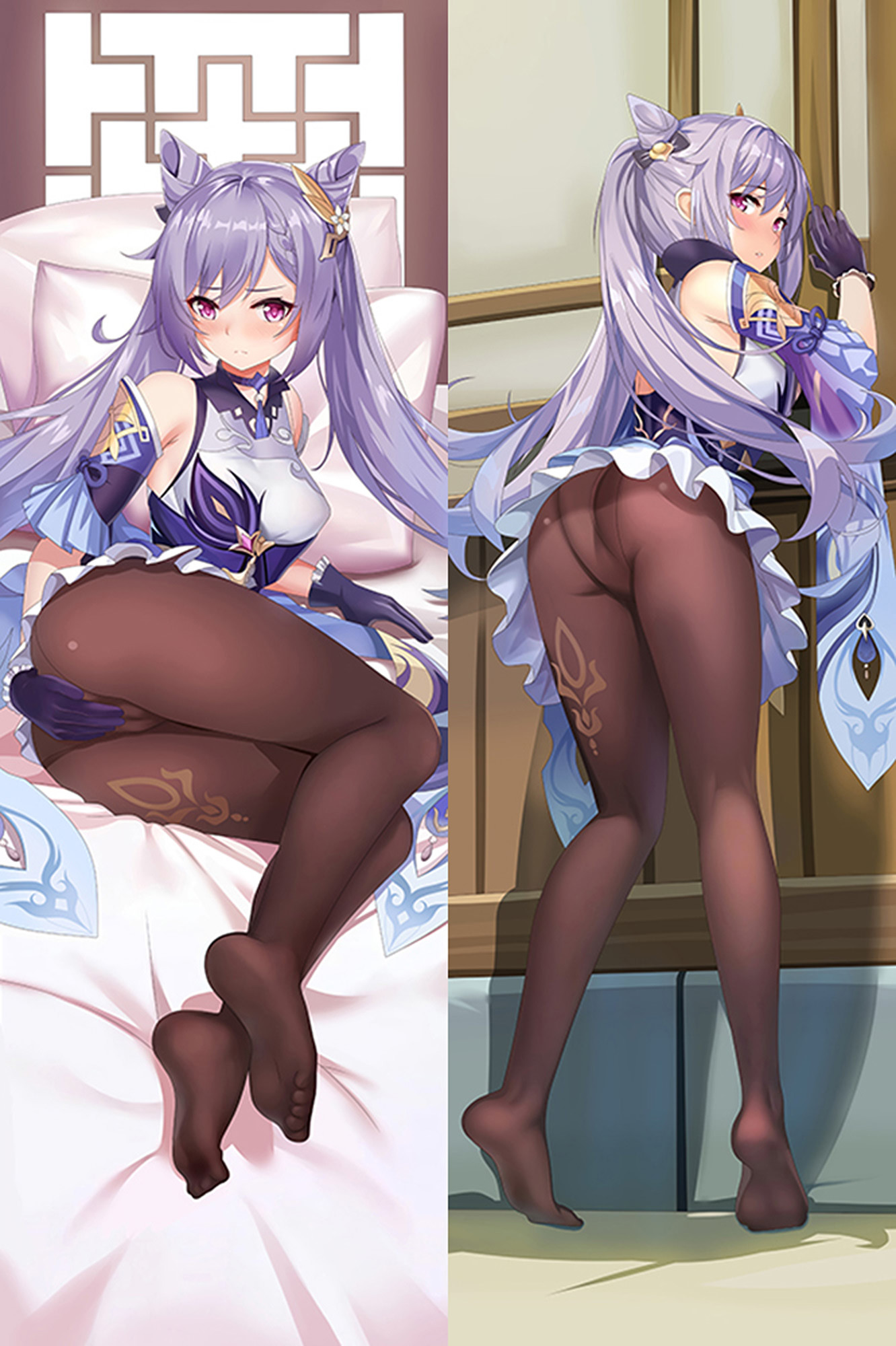 Keqing from Genshin Impact dakimakura cover