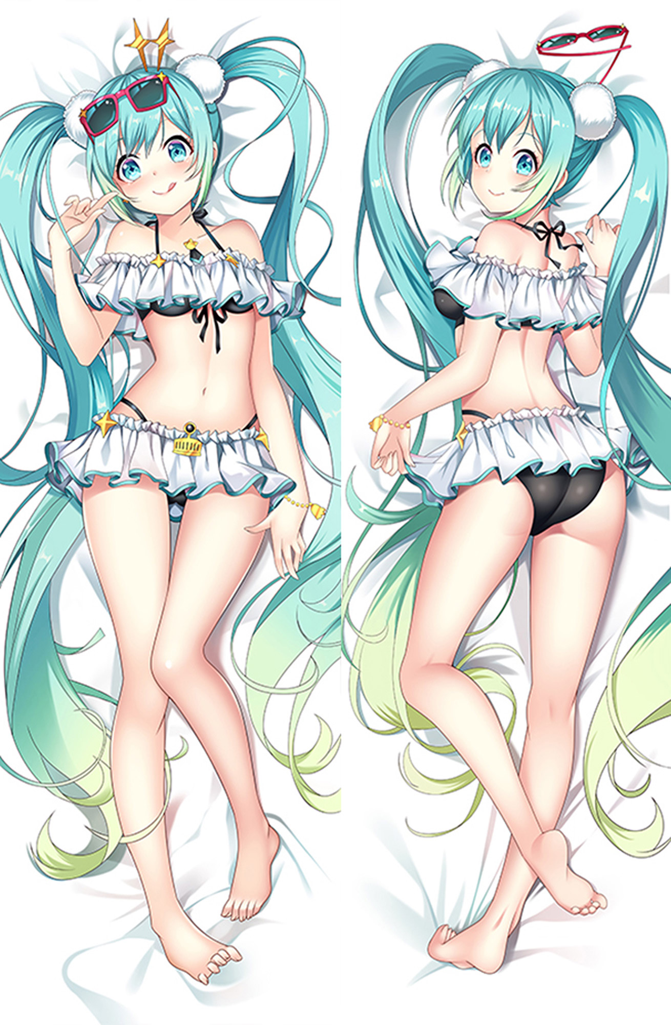 Hatsune Miku from Vocaloid dakimakura cover