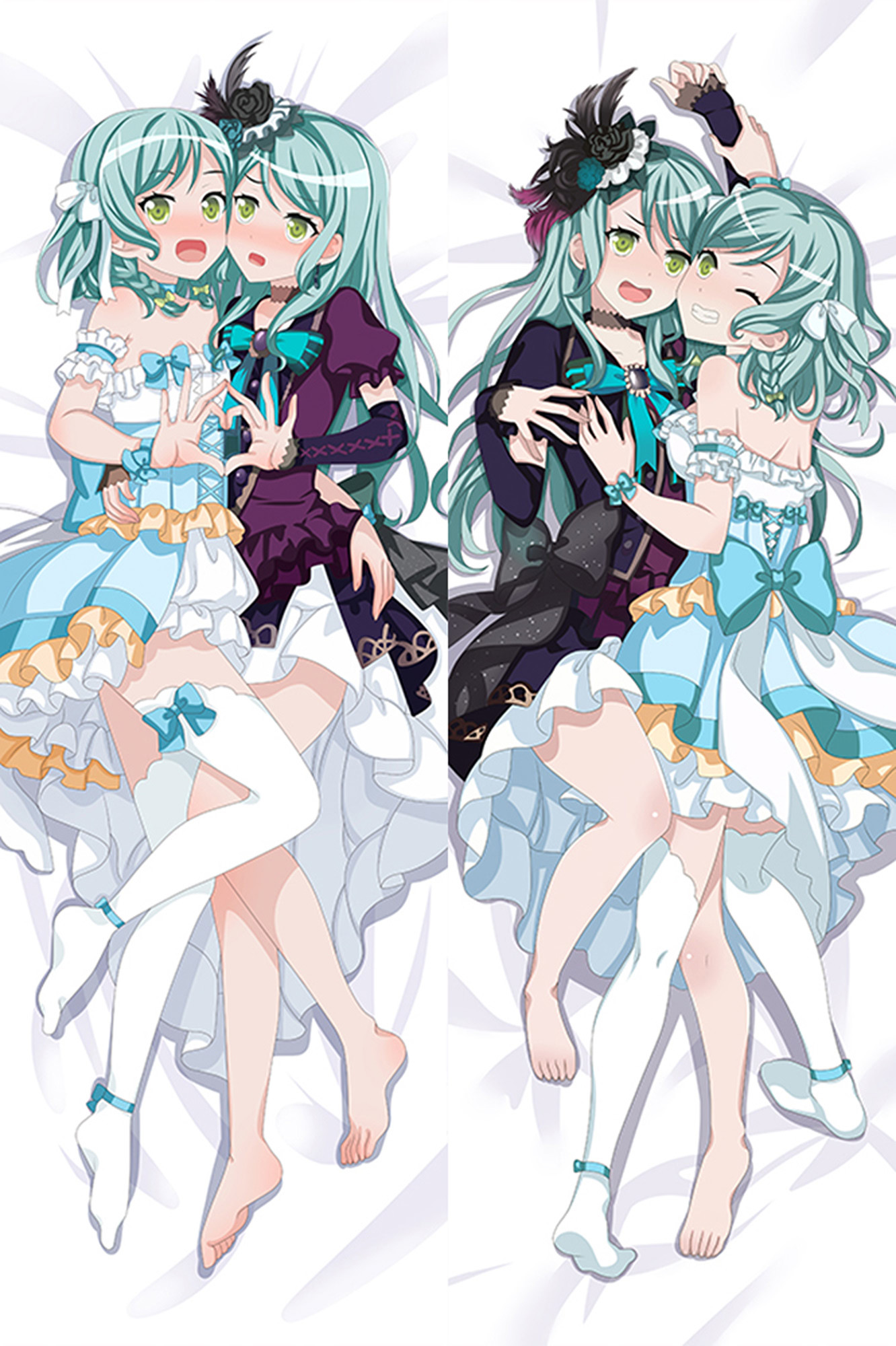 Hina Hikawa and Sayo Hikawa from BanG Dream dakimakura cover