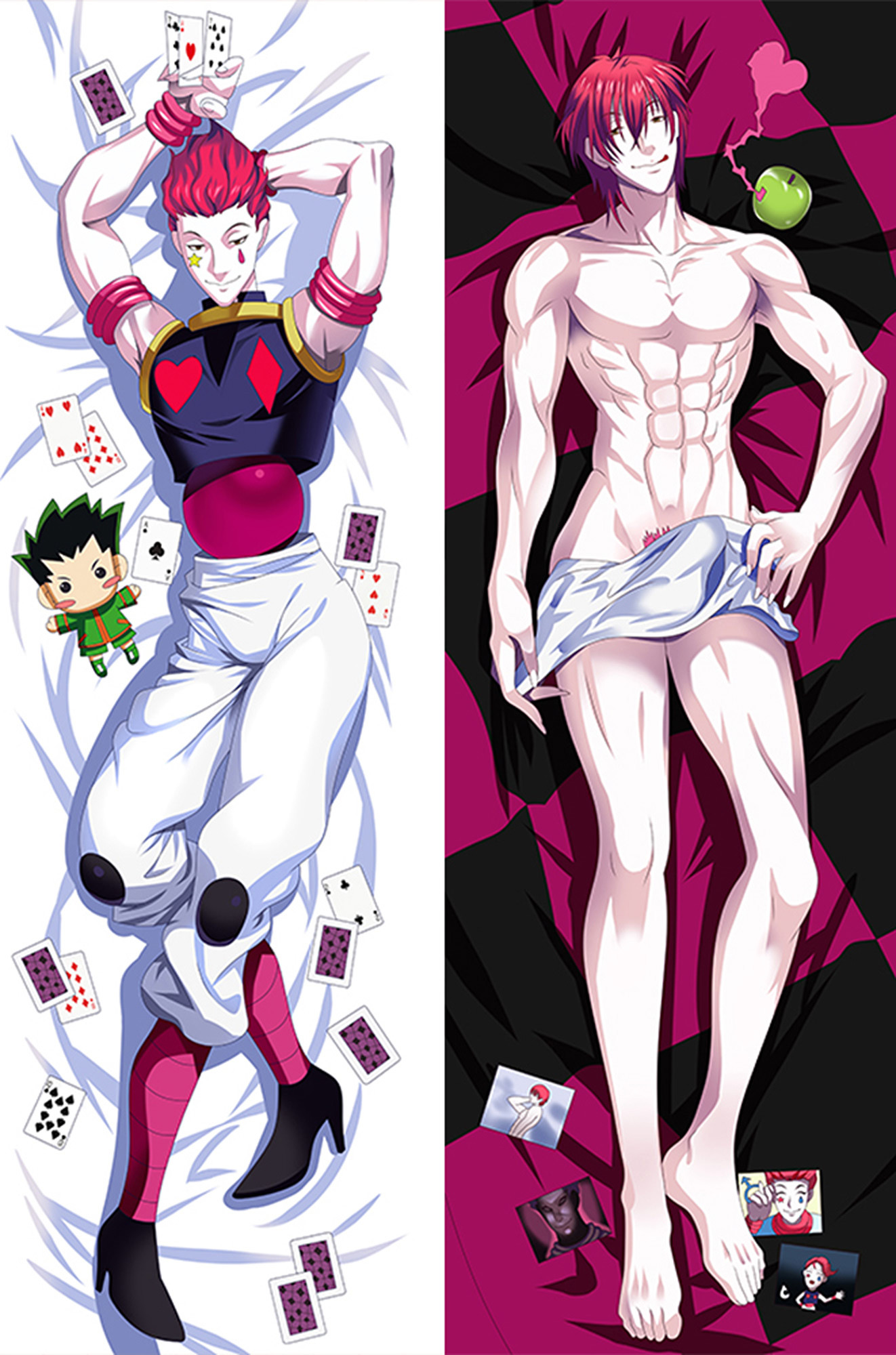 Hisoka Morow from Hunter x Hunter dakimakura cover