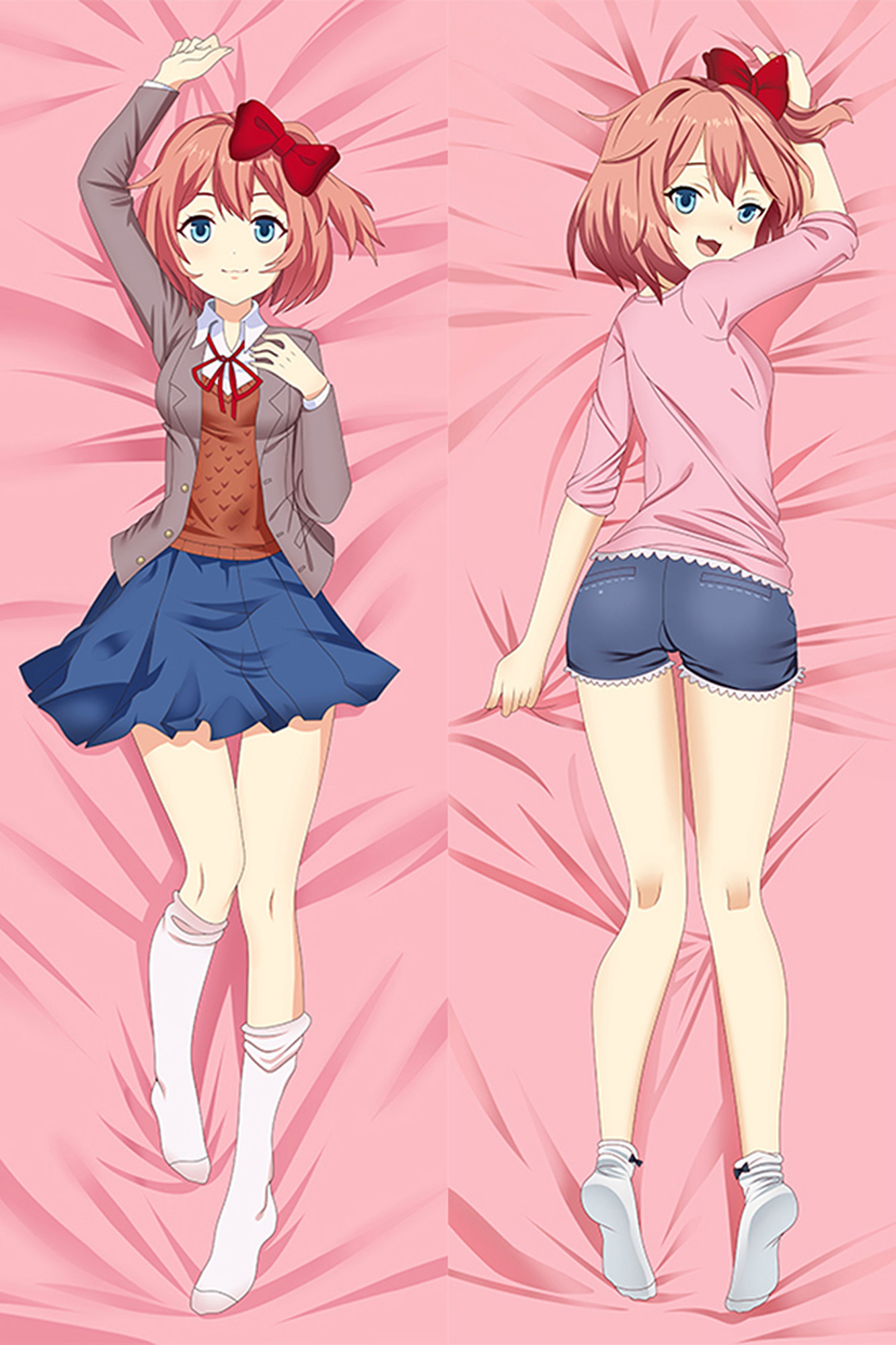 Sayori from Doki Doki Literature Club dakimakura cover
