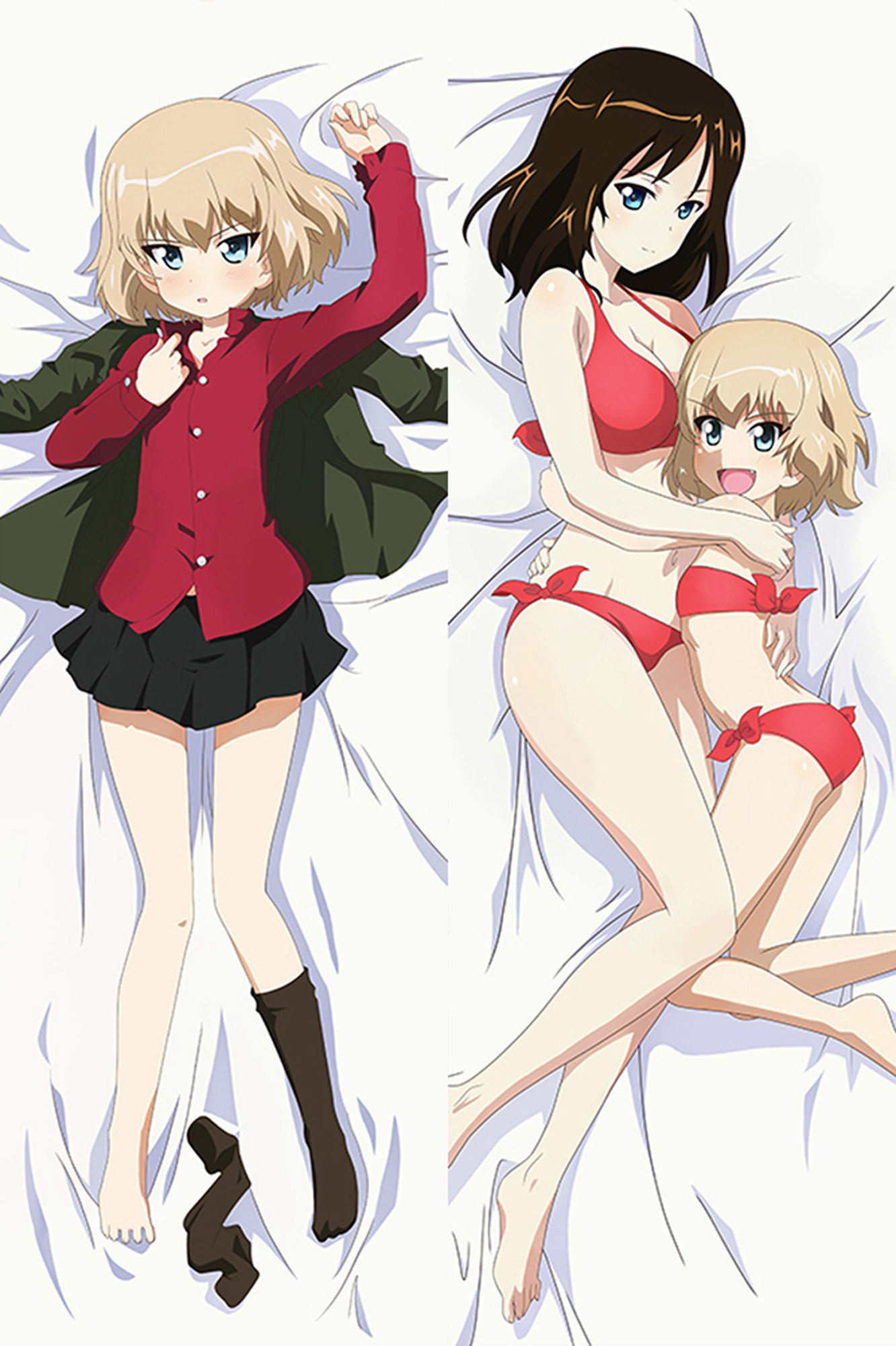 Katyusha and Nonna from Girls und Panzer dakimakura cover
