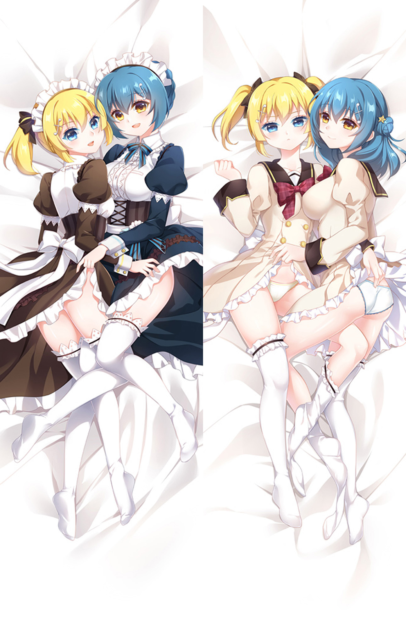 Kanon Kougami and Shiho Kunieda from Battle Girl High School dakimakura cover