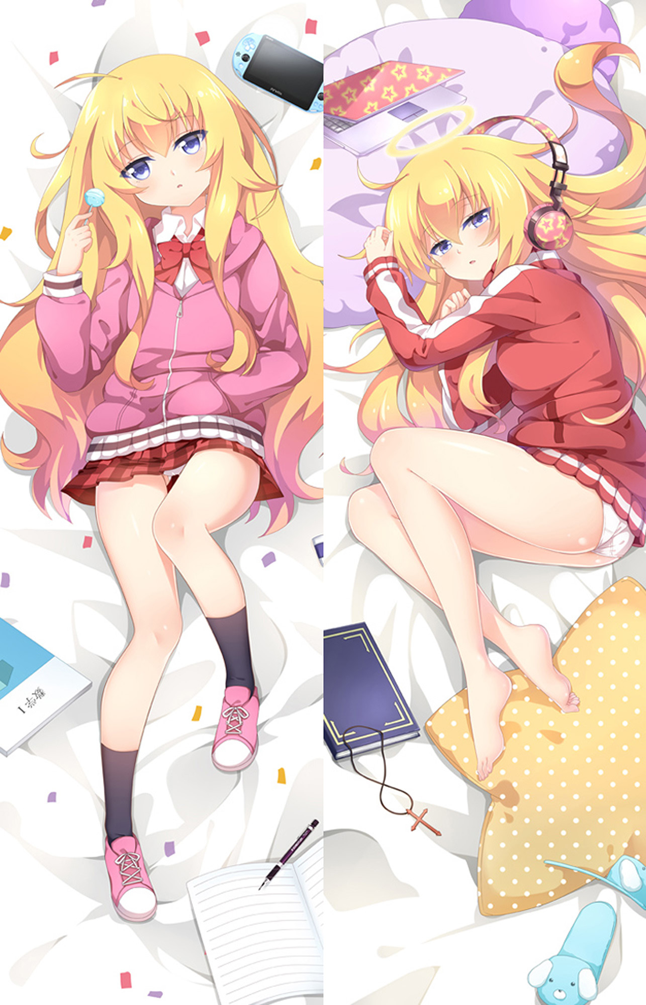 Gabriel White Tenma from Gabriel DropOut dakimakura cover