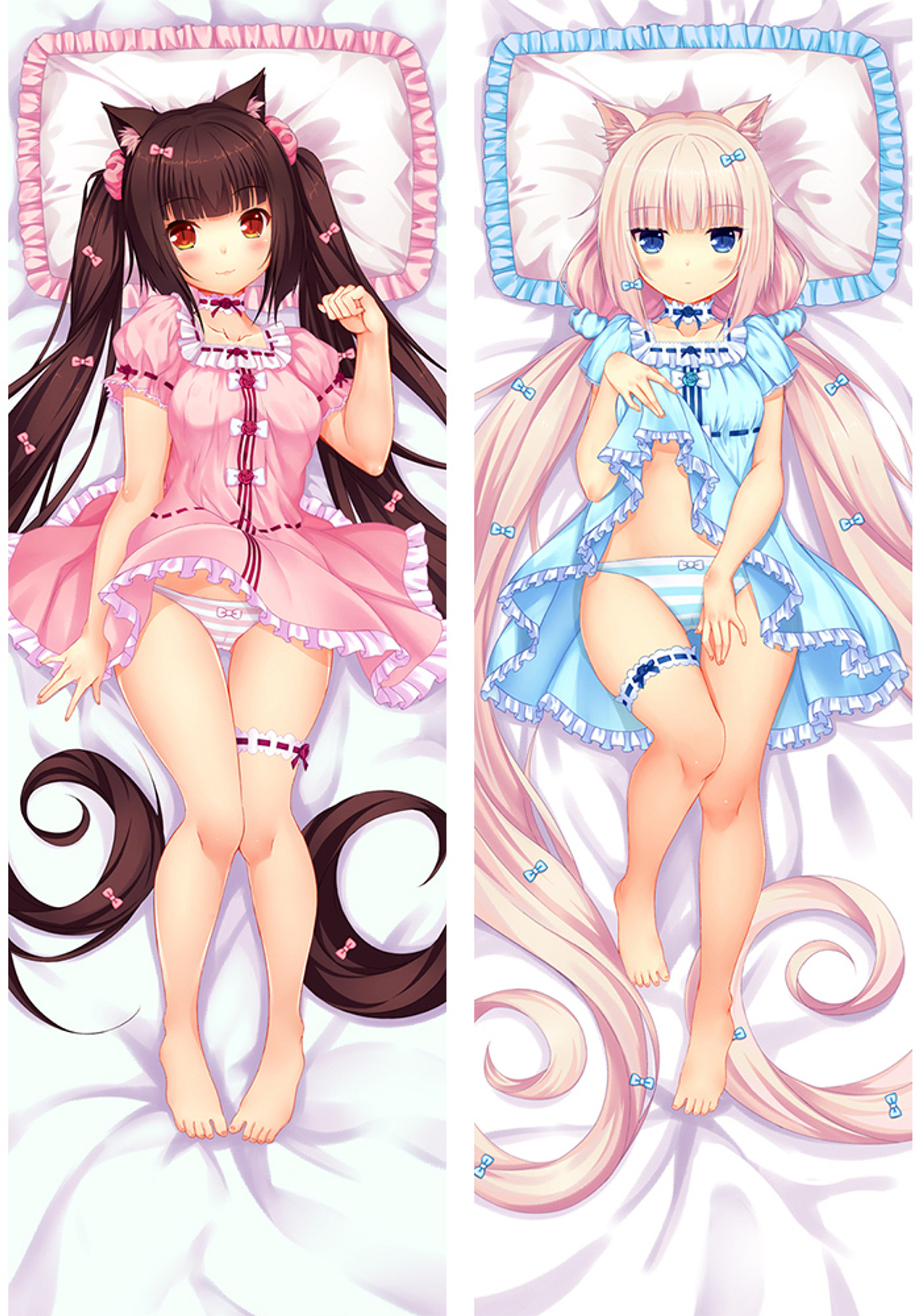 Chocola and Vanilla from Nekopara dakimakura cover