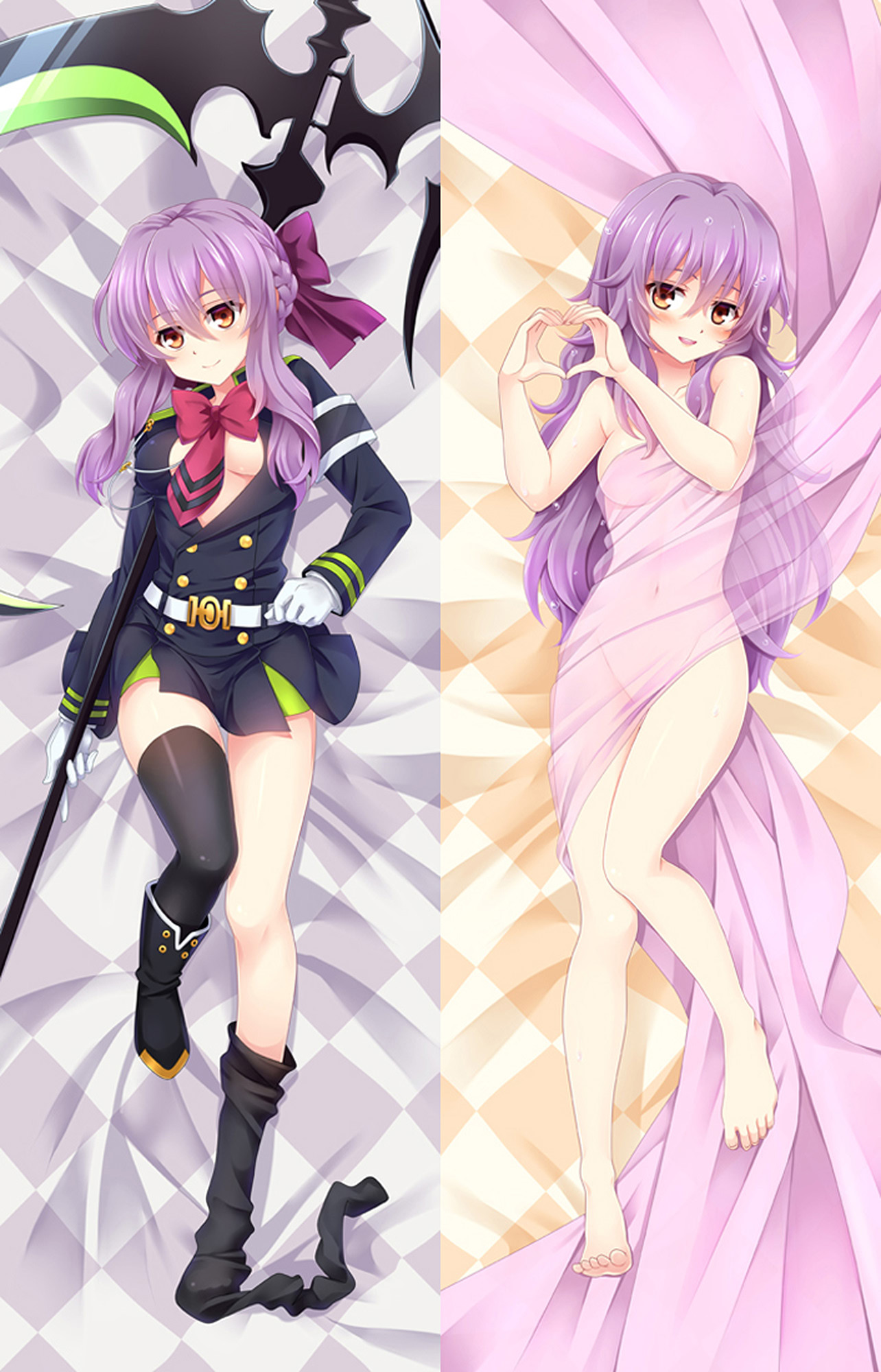 Shinoa Hiiragi from Seraph of the End dakimakura cover