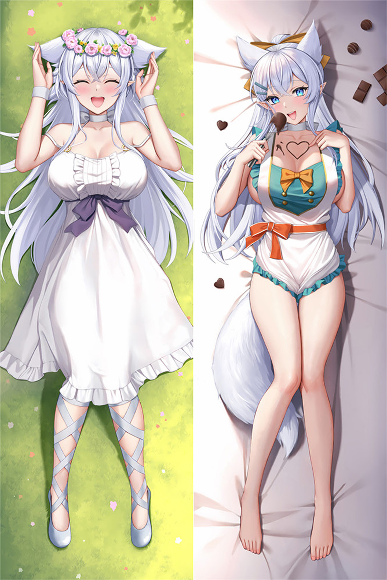 Fenrys from Chillin' in Another World with Level 2 Cheats dakimakura cover