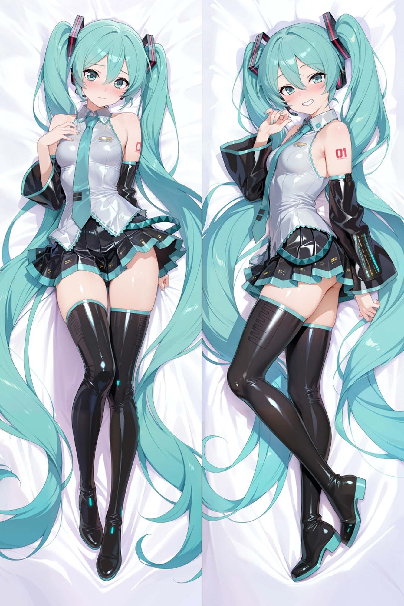 Hatsune Miku from Vocaloid dakimakura cover