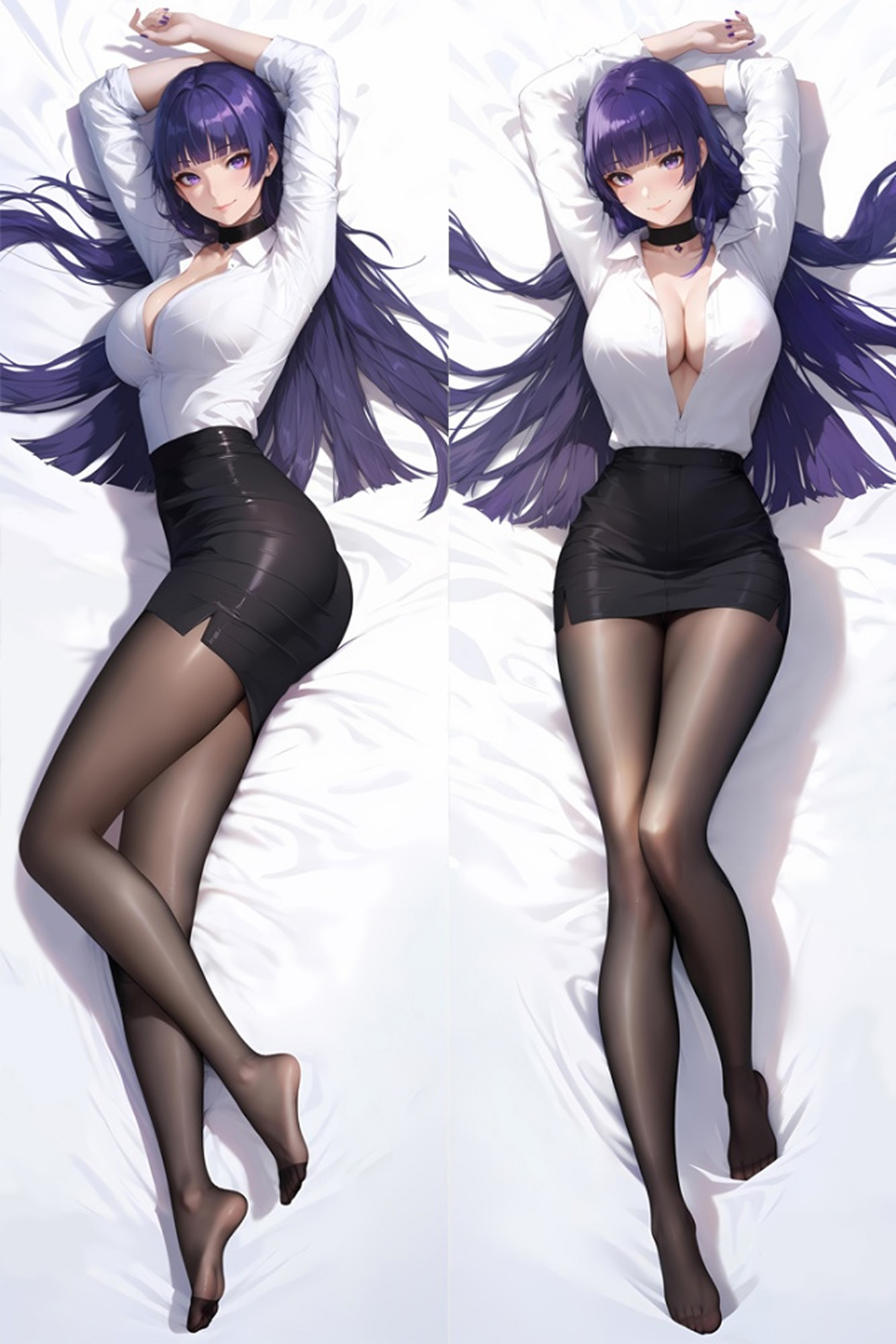 Raiden Shogun from Genshin Impact dakimakura cover