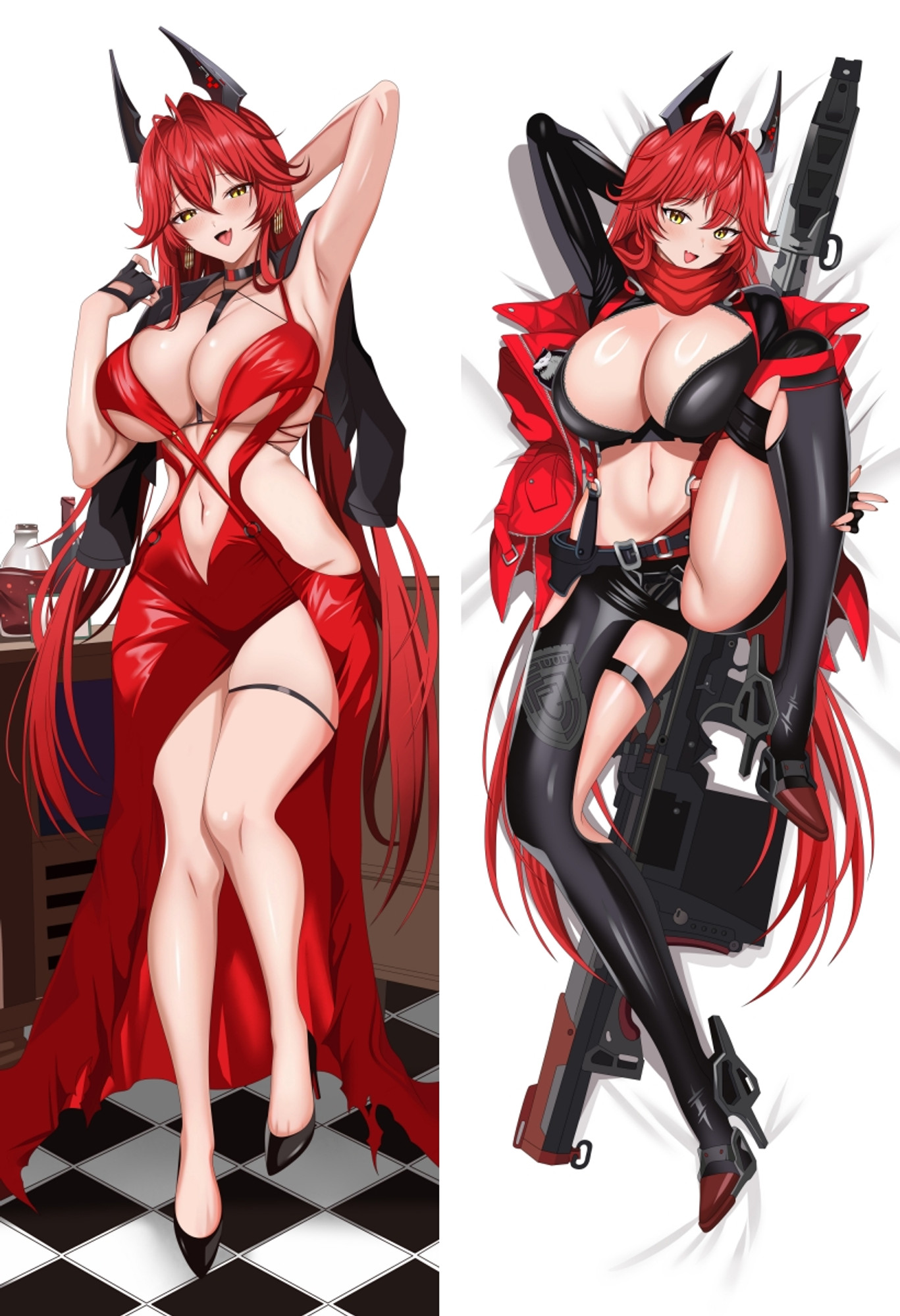 Red Hood from Nikke Goddess of Victory dakimakura cover