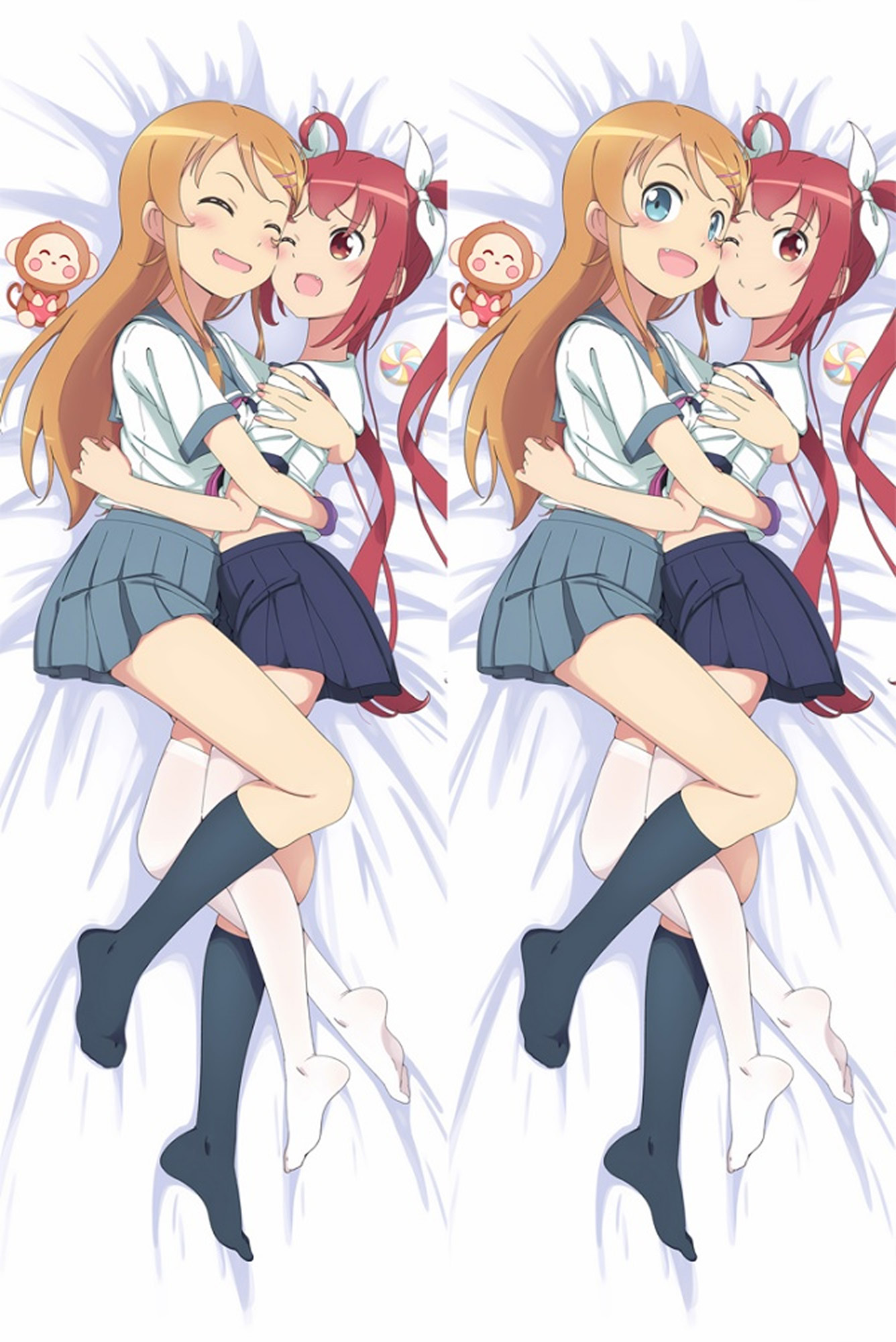 Kirino Kousaka and Kanako Kurusu from Oreimo dakimakura cover