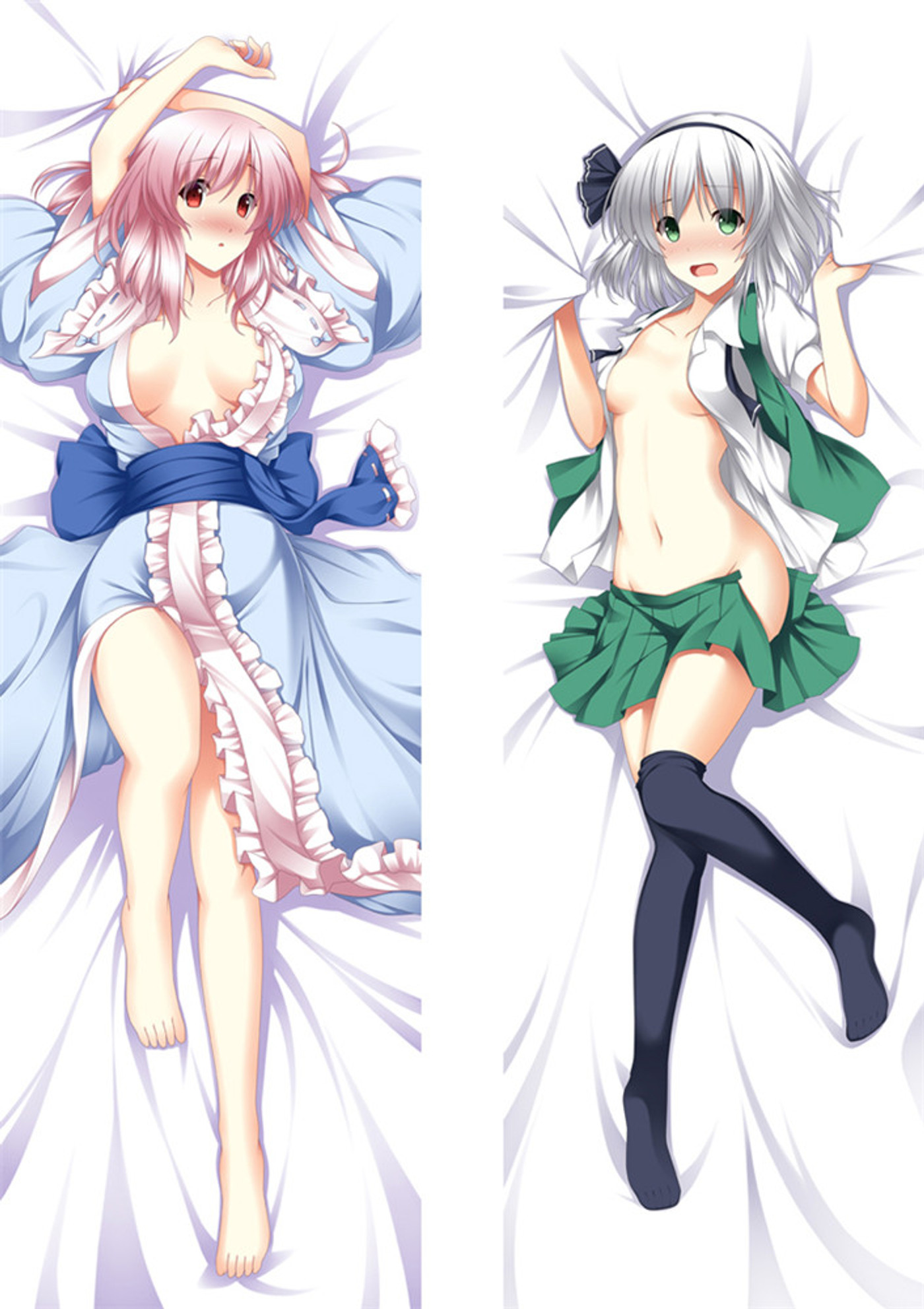 Yuyuko and Youmu from Touhou Project dakimakura cover