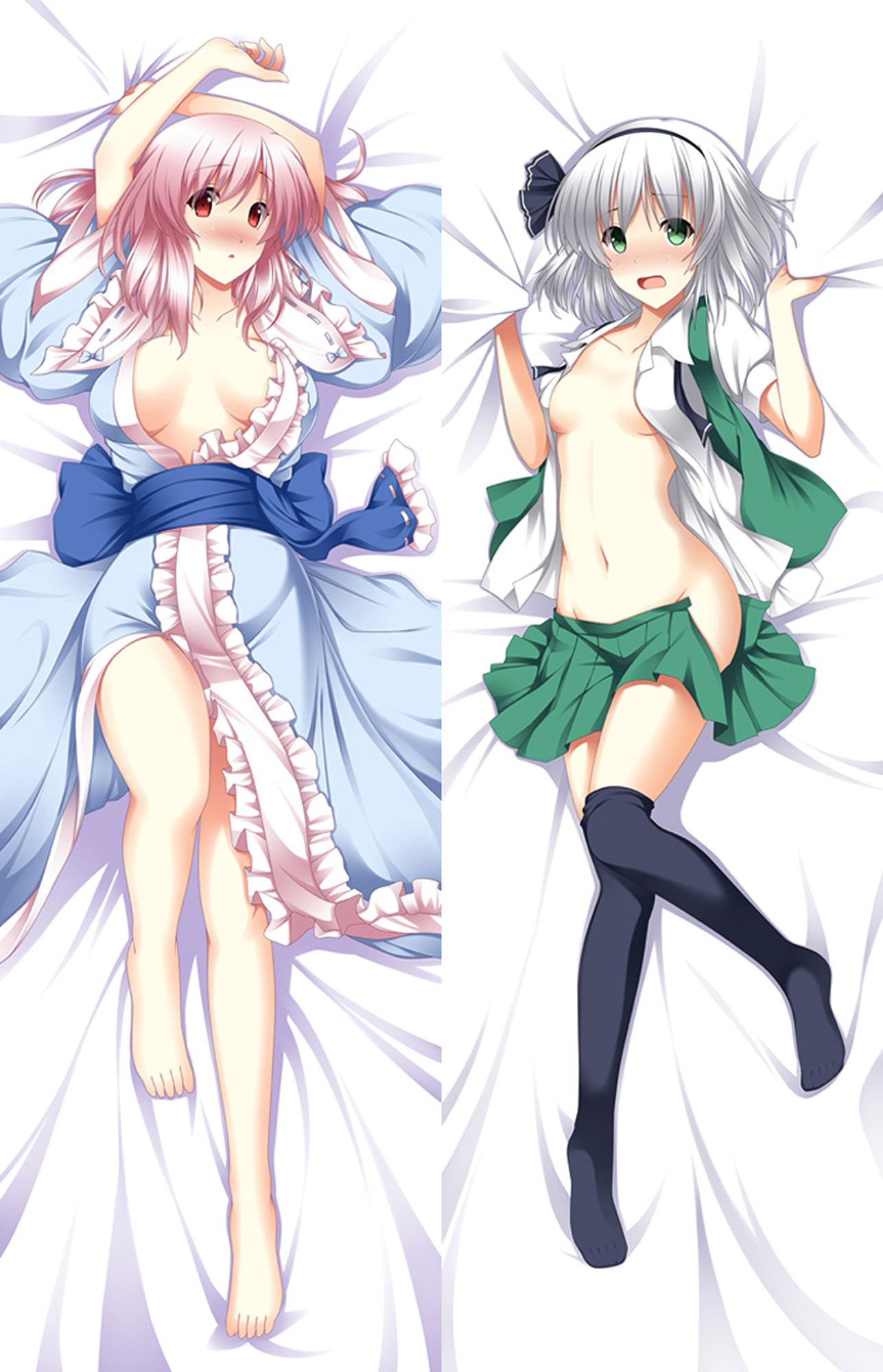 Yuyuko and Youmu from Touhou Project dakimakura cover
