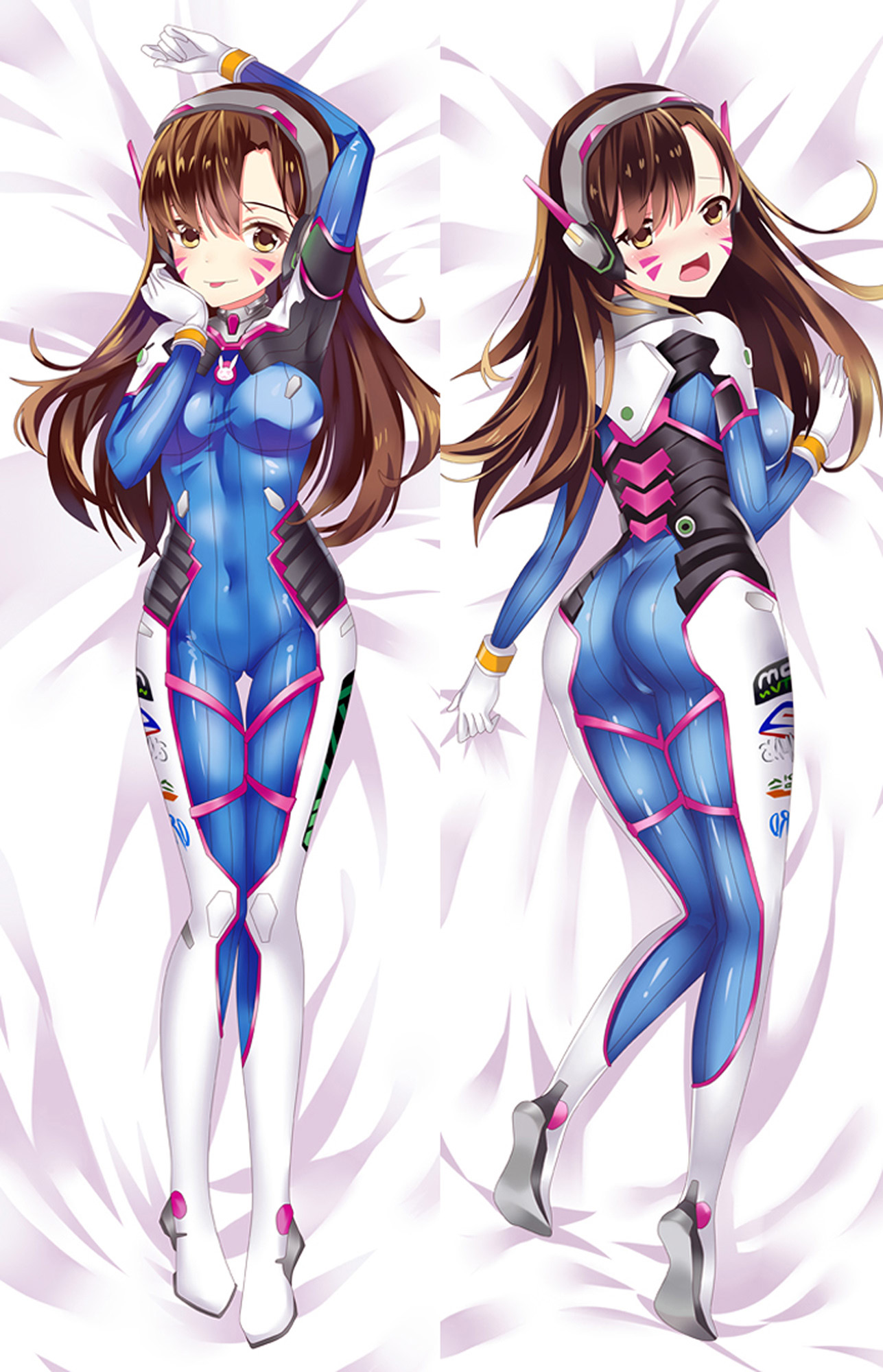 D Va from Overwatch dakimakura cover