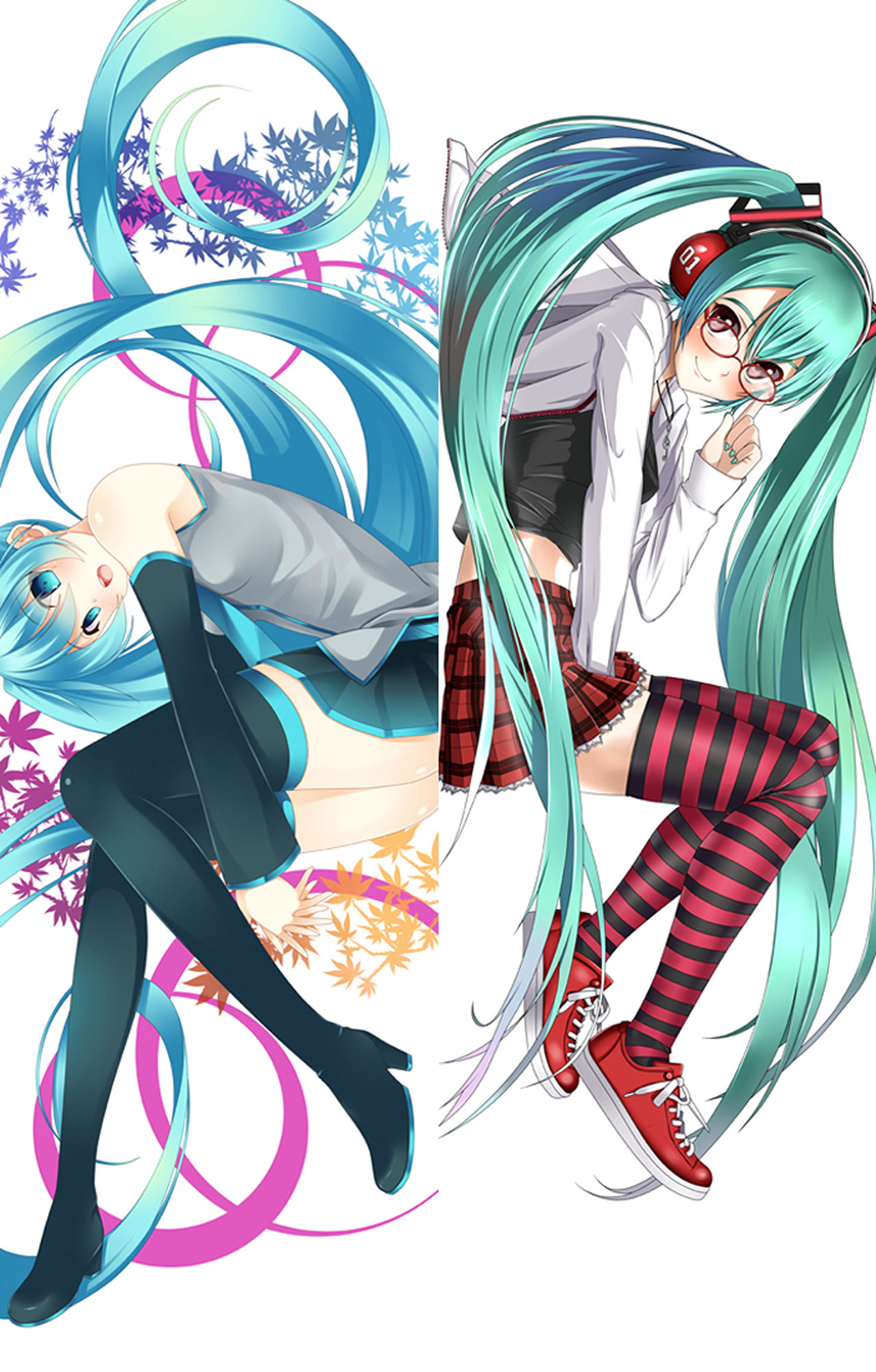 Hatsune Miku from Vocaloid dakimakura cover