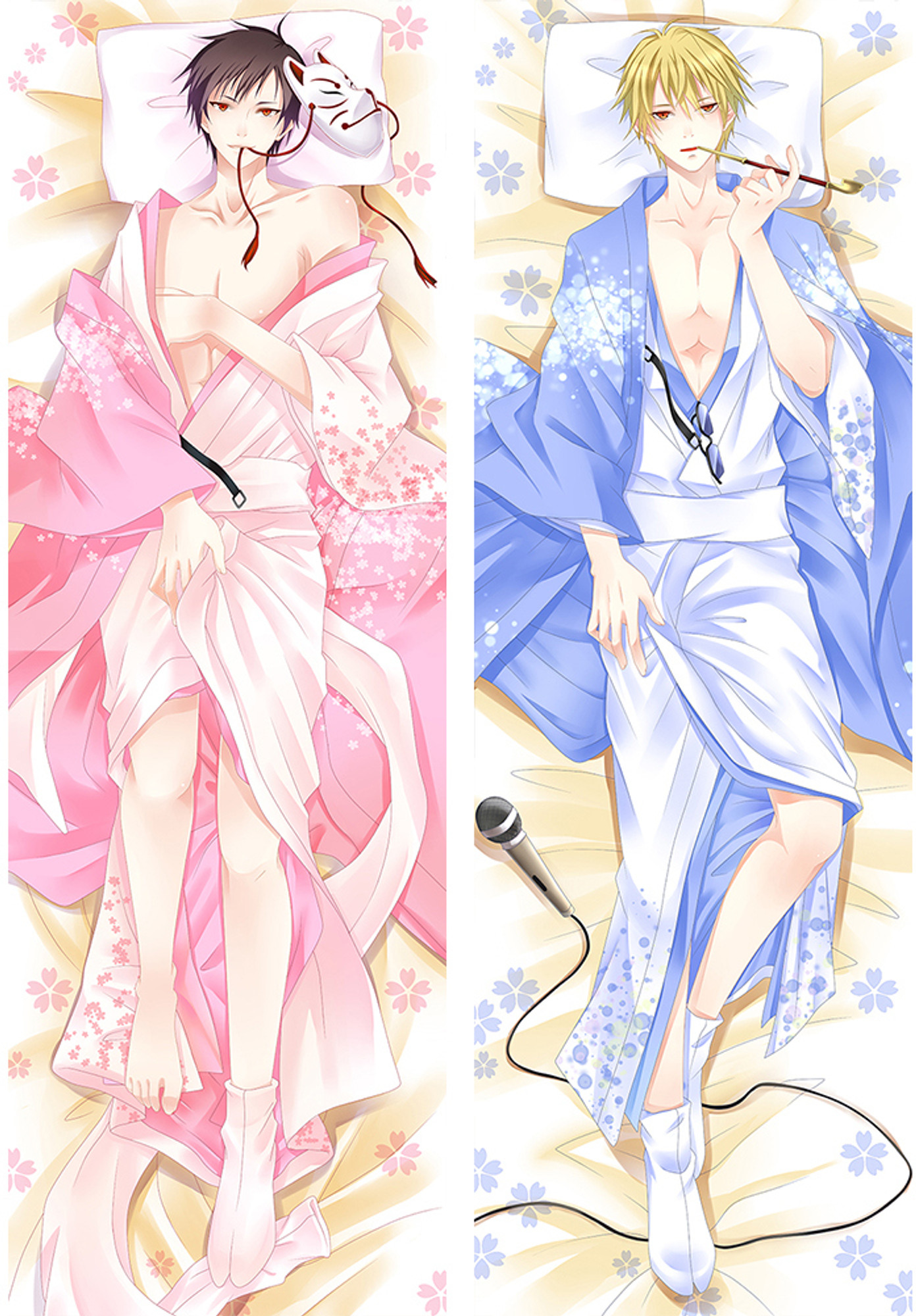 Izaya and Shizuo from Durarara dakimakura cover