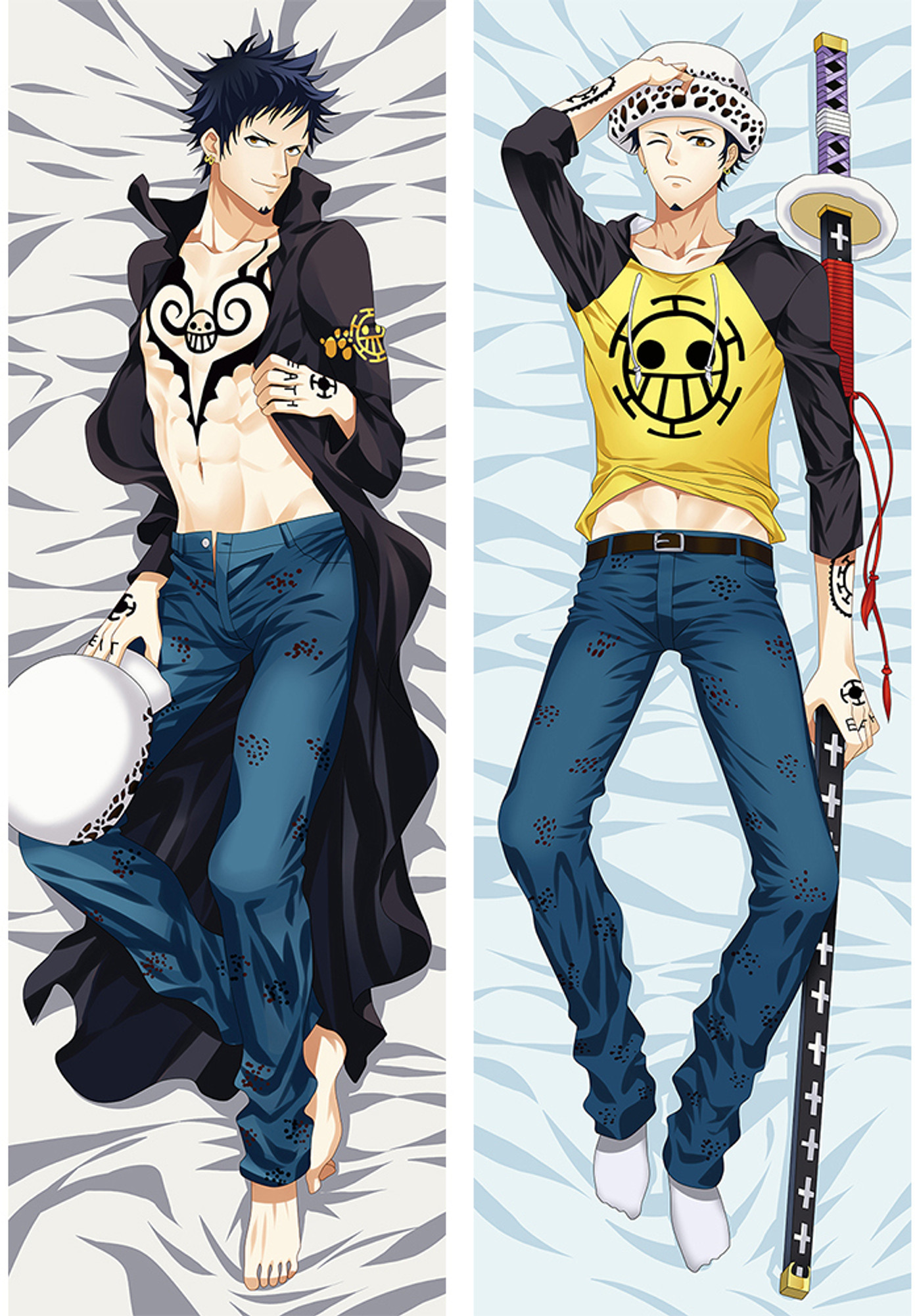 Trafalgar Law from One Piece dakimakura cover