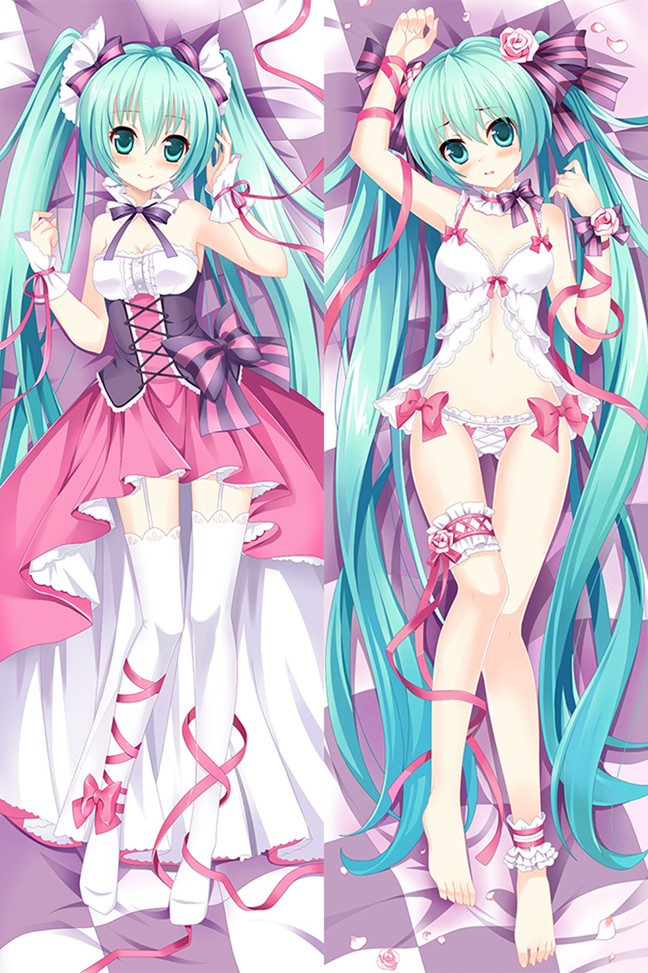 Hatsune Miku from Vocaloid dakimakura cover