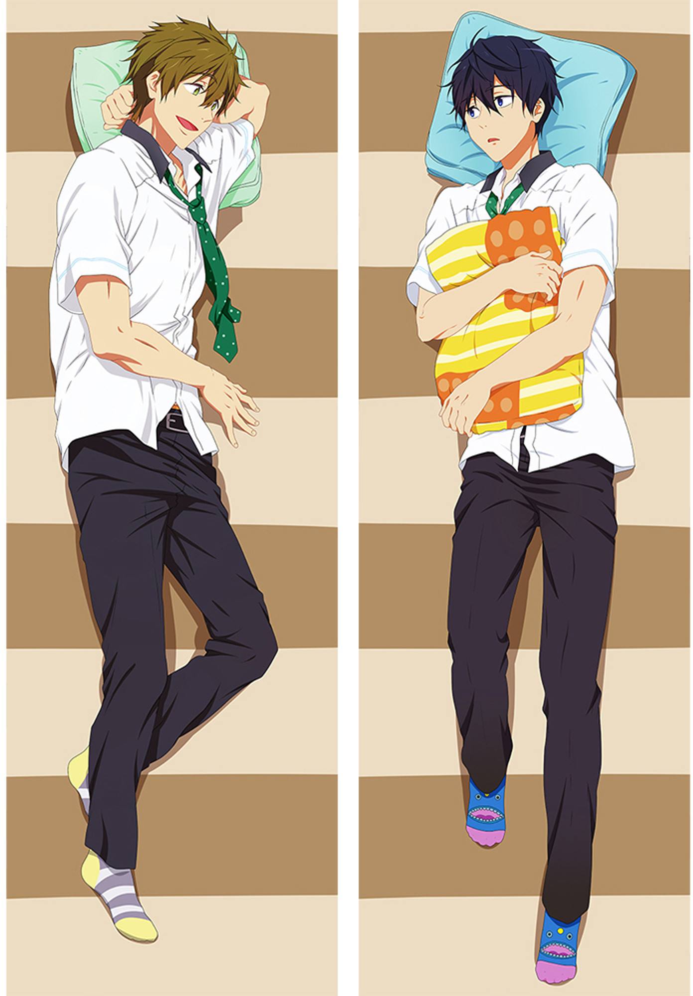 Makoto Tachibana and Haruka Nanase from Free! dakimakura cover
