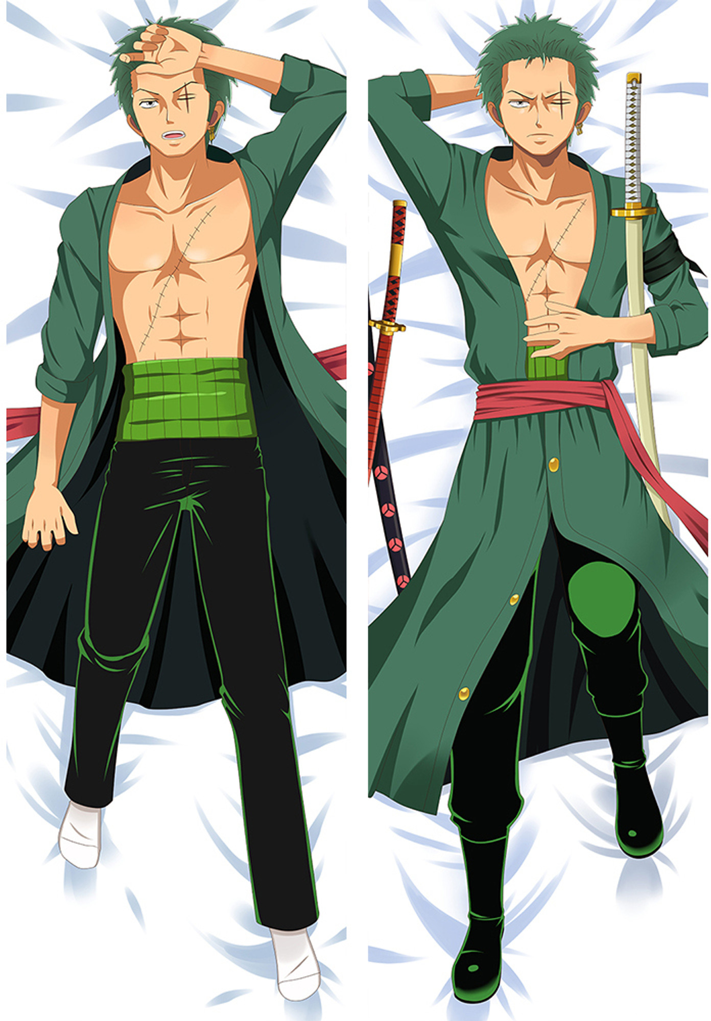 Zoro from One Piece dakimakura cover