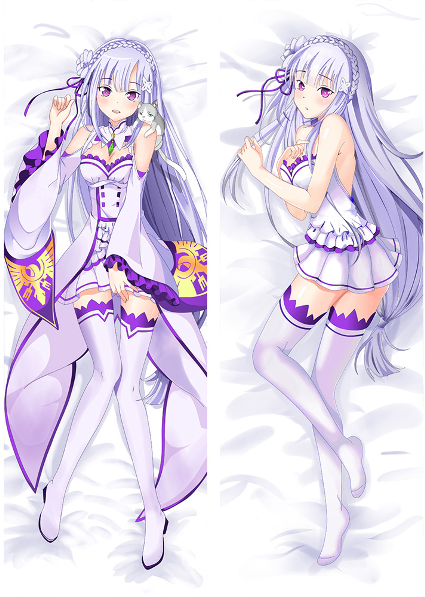 Emilia from Re: Zero dakimakura cover