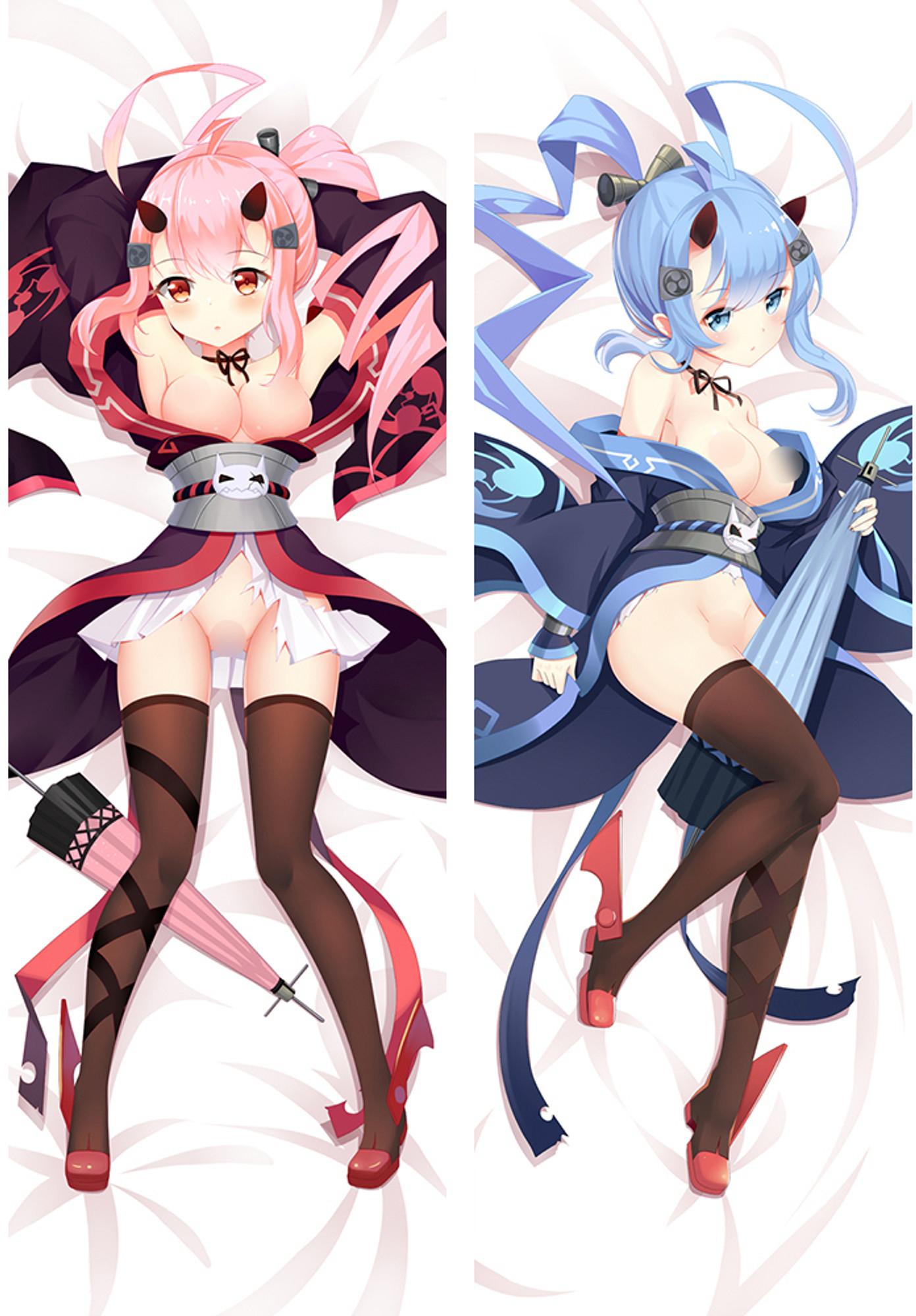 Ikazuchi and Inazuma from Azur Lane 18+ dakimakura cover