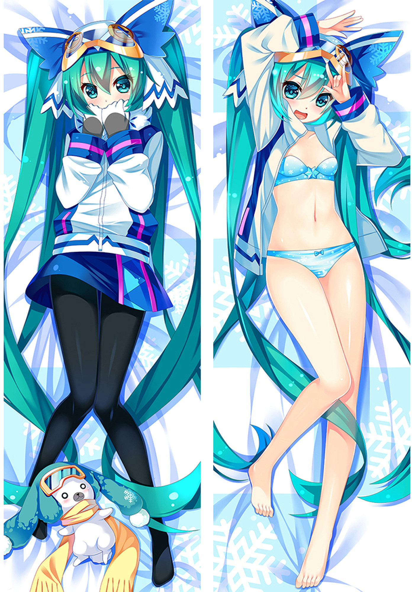 Hatsune Miku from Vocaloid dakimakura cover