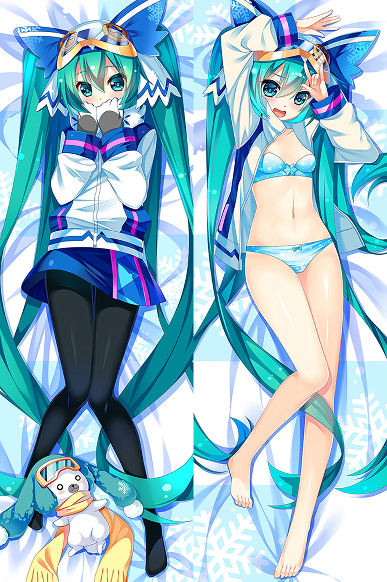 Hatsune Miku from Vocaloid dakimakura cover