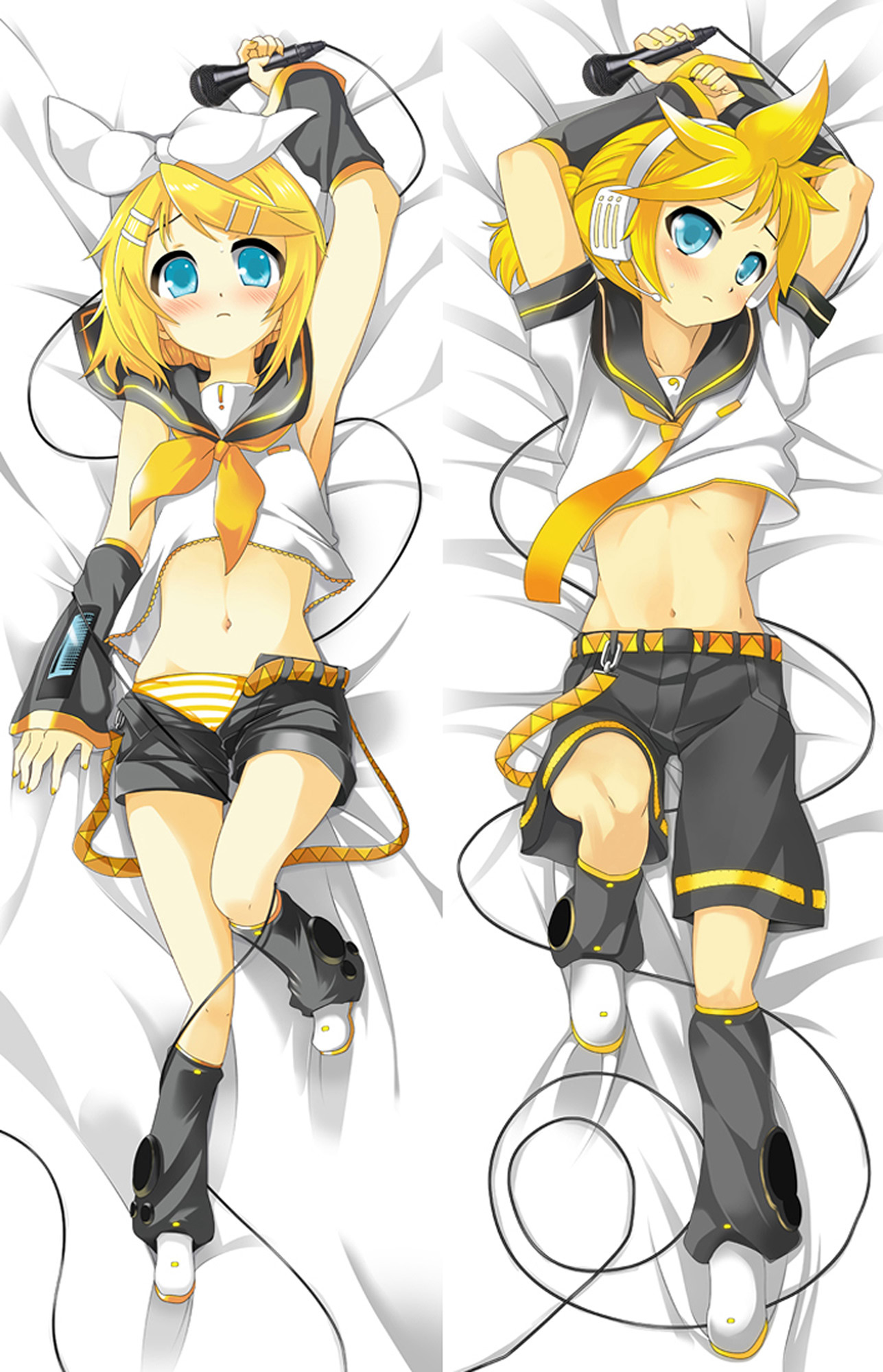 Rin and Len Kagamine from Vocaloid dakimakura cover