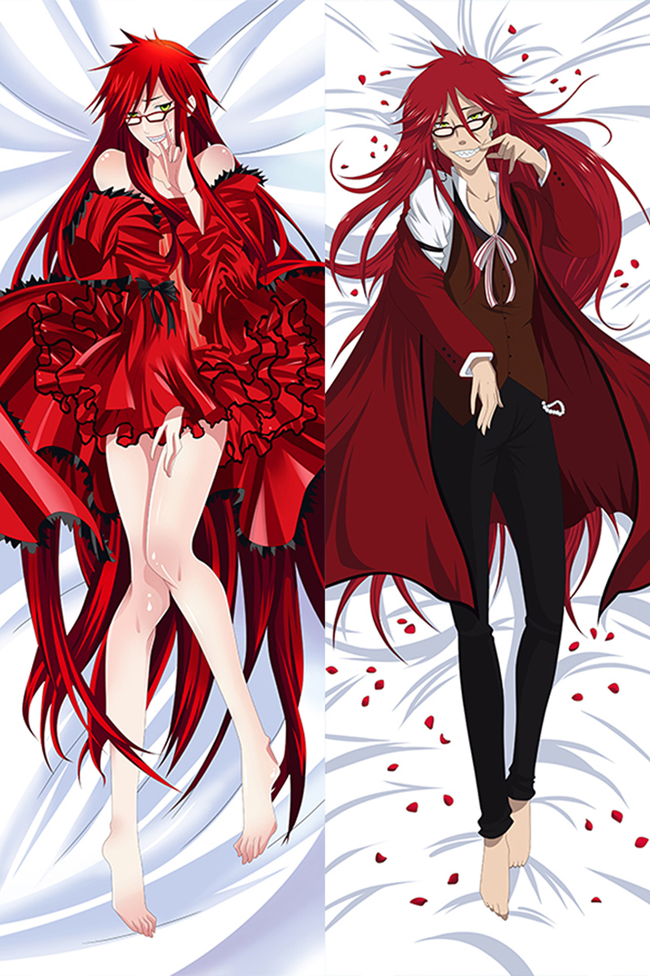 Grell Sutcliff from Black Butler dakimakura cover