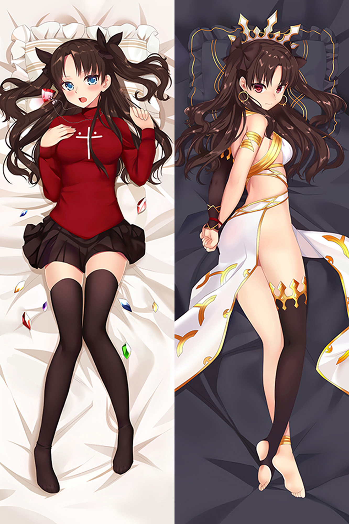 Ishtar and Rin Tohsaka from Fate Grand Order dakimakura cover