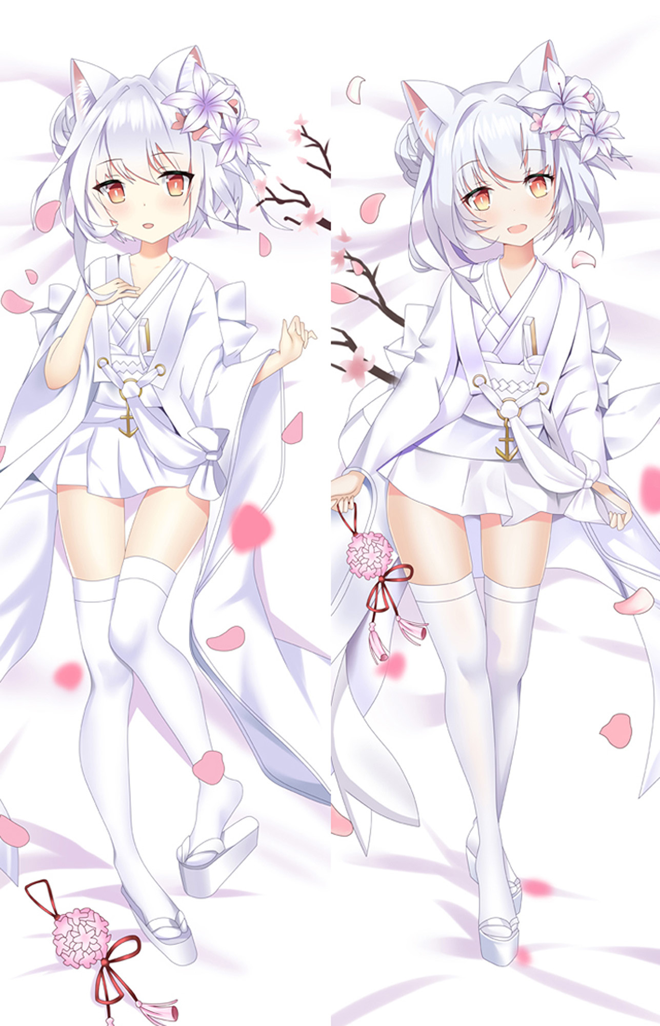 Yukikaze from Azur Lane dakimakura cover