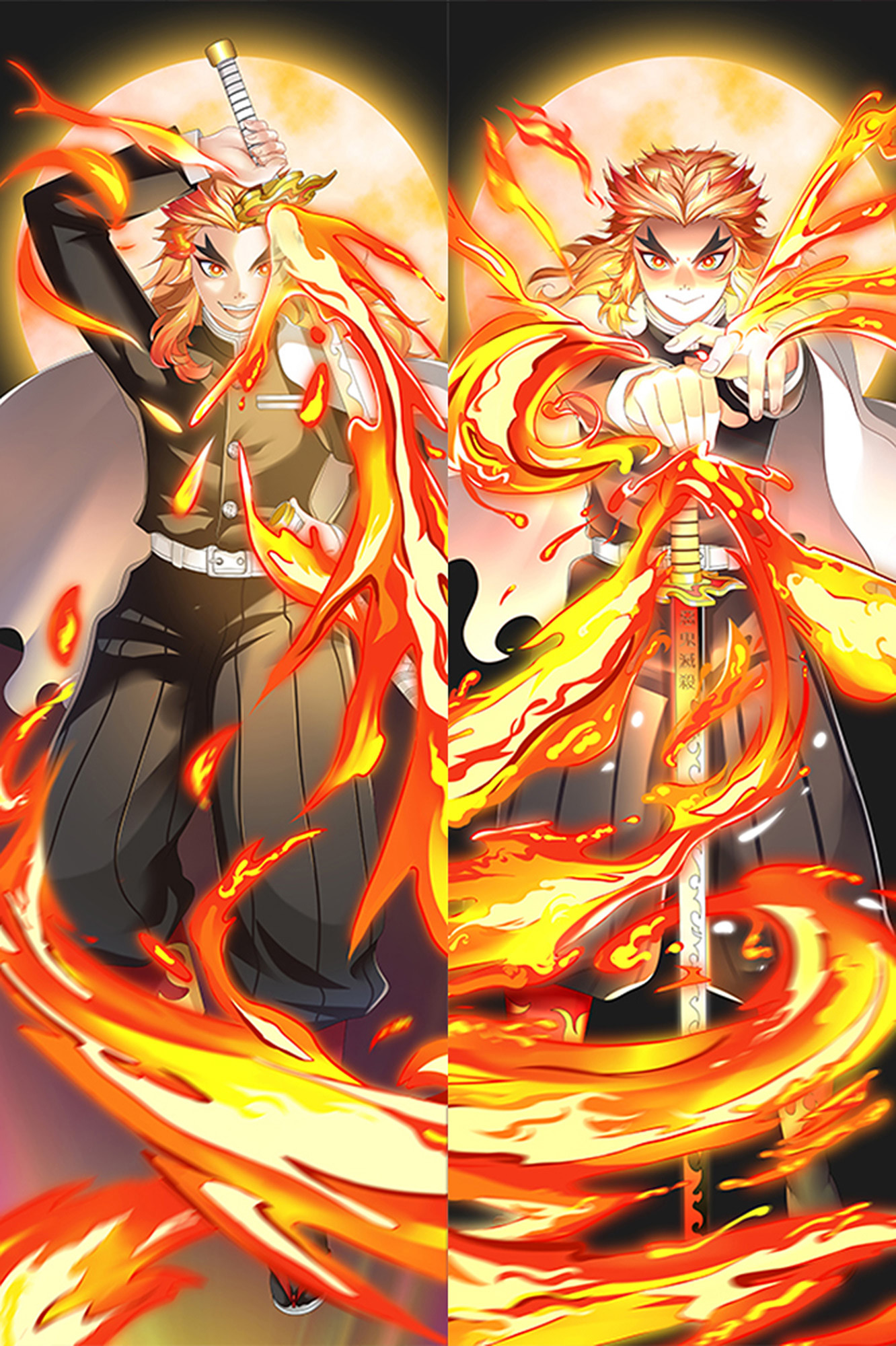 Kyojuro Rengoku from Demon Slayer dakimakura cover
