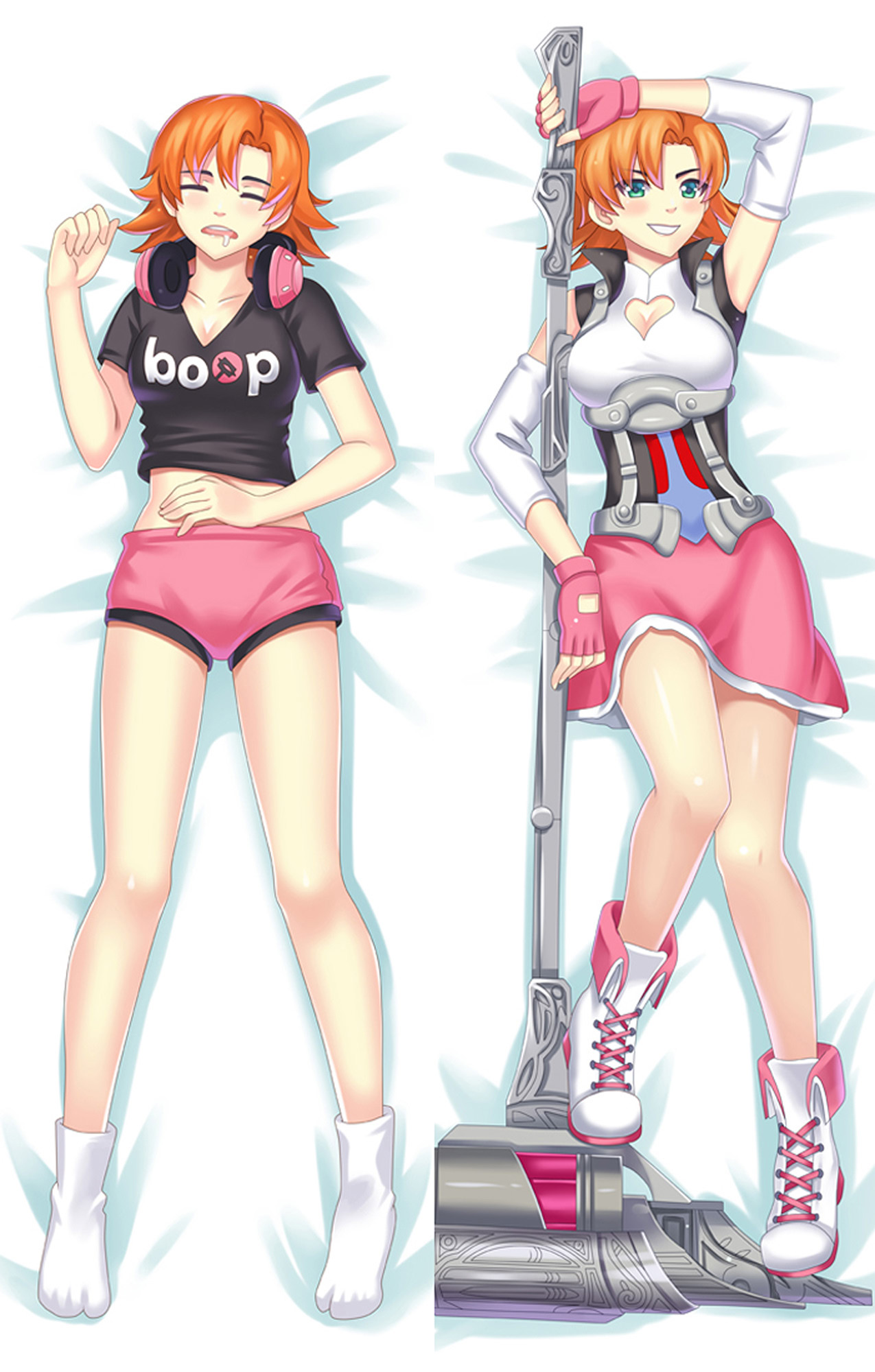 Nora Valkyrie from RWBY dakimakura cover