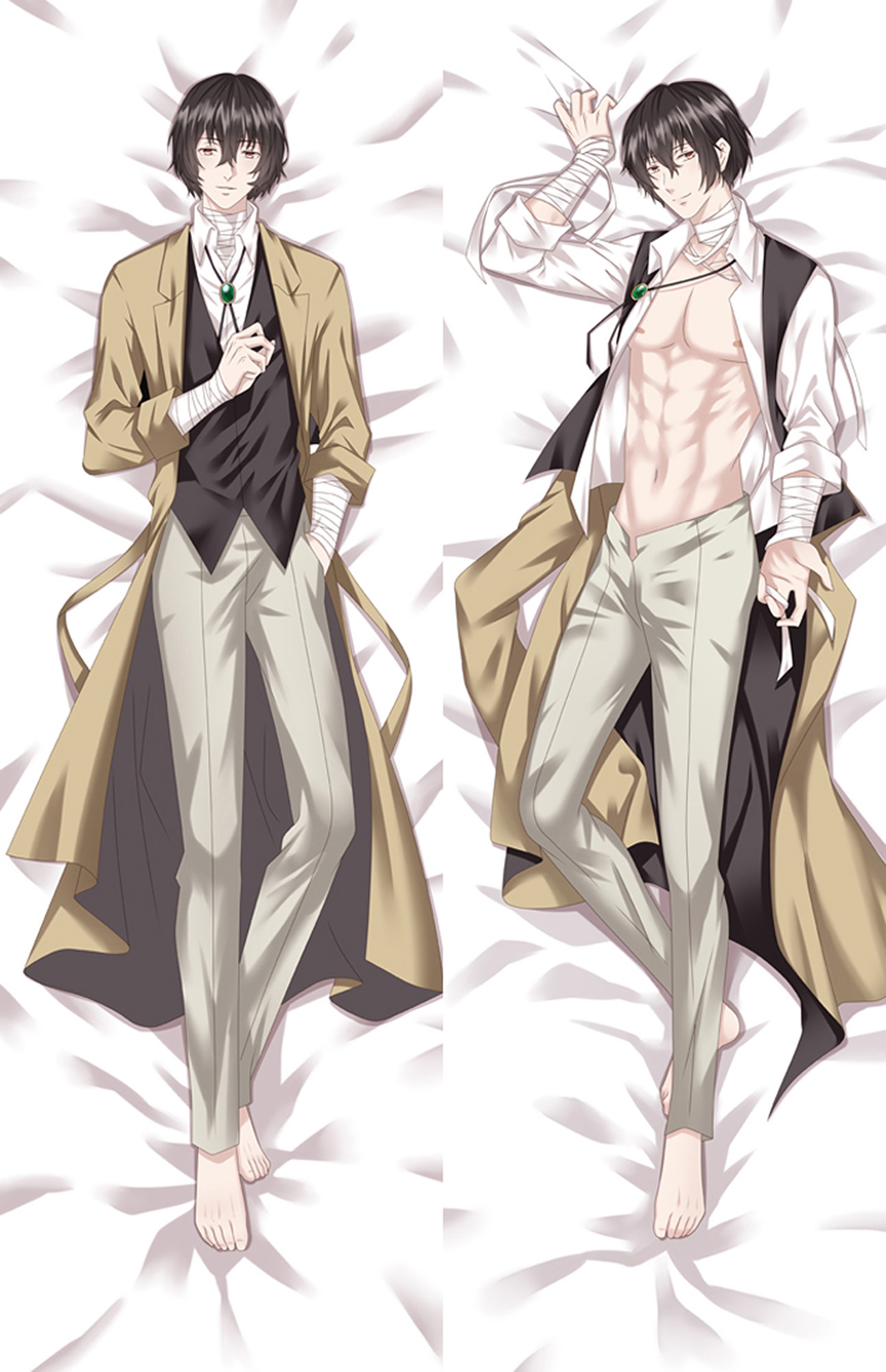 Osamu Dazai from Bungo Stray Dogs dakimakura cover