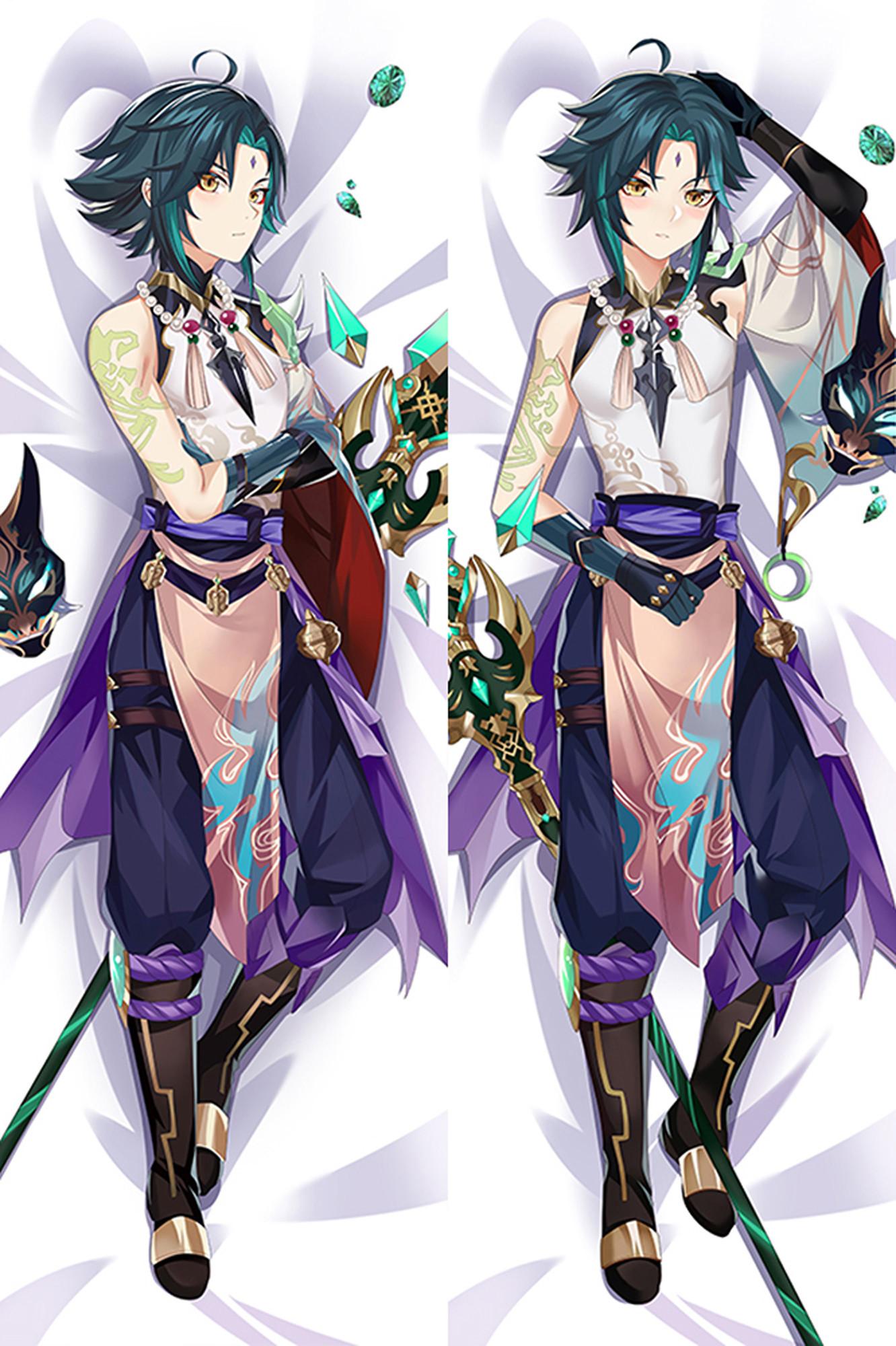 Xiao from Genshin Impact dakimakura cover