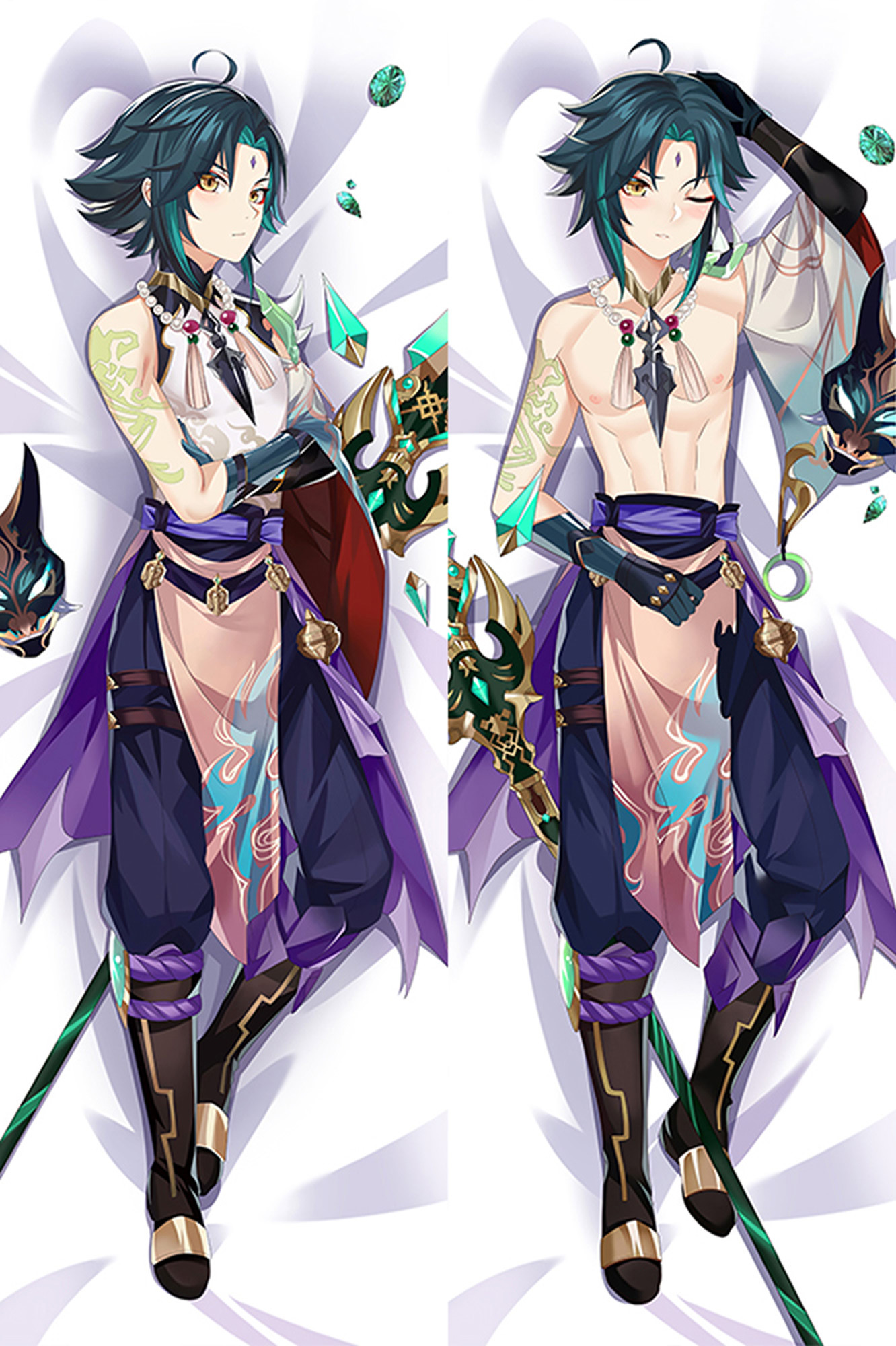 Xiao from Genshin Impact dakimakura cover