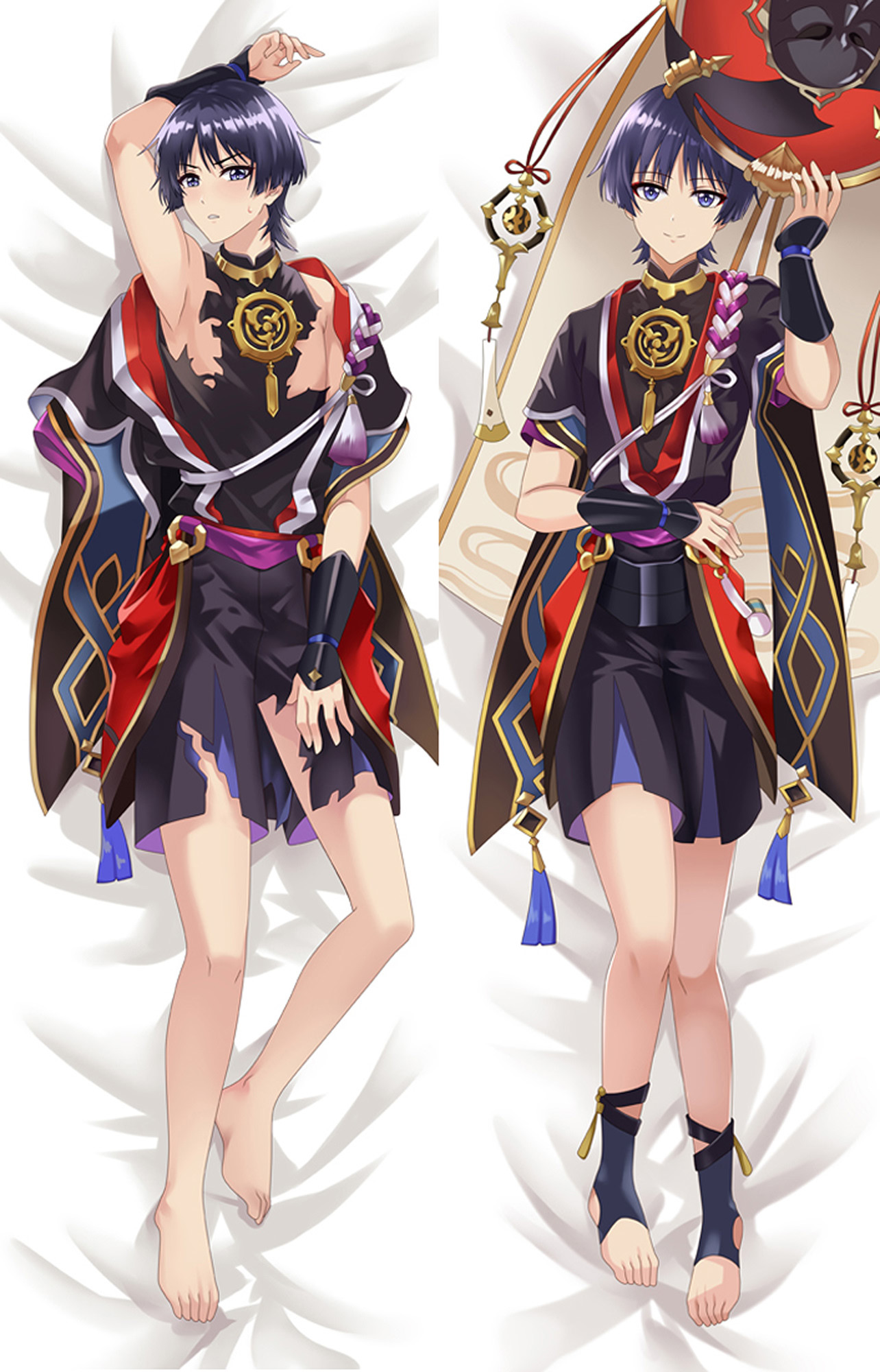 Scaramouche from Genshin Impact dakimakura cover
